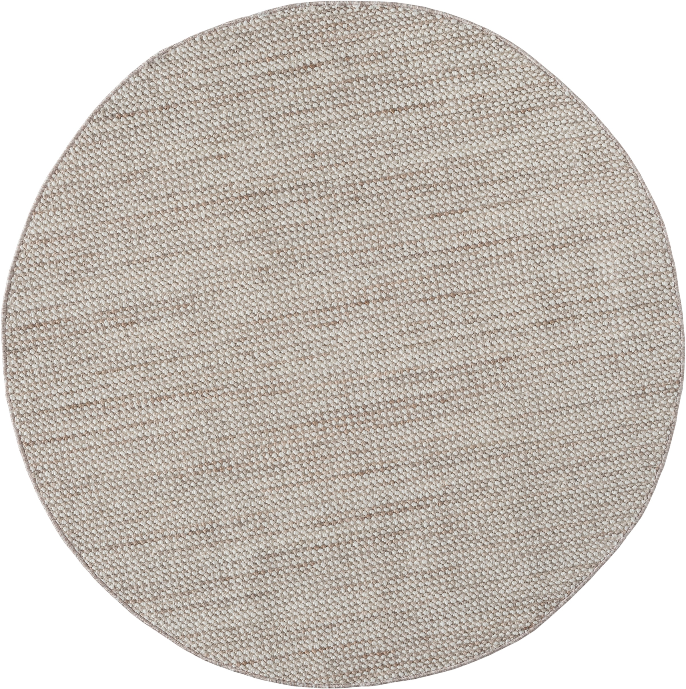 Myflair Möbel & Accessoires Teppich »Ava«, rund, 7 mm Höhe, Uni Farben, meliert, Sisal-Optik, auch in rechteckig erhältlich