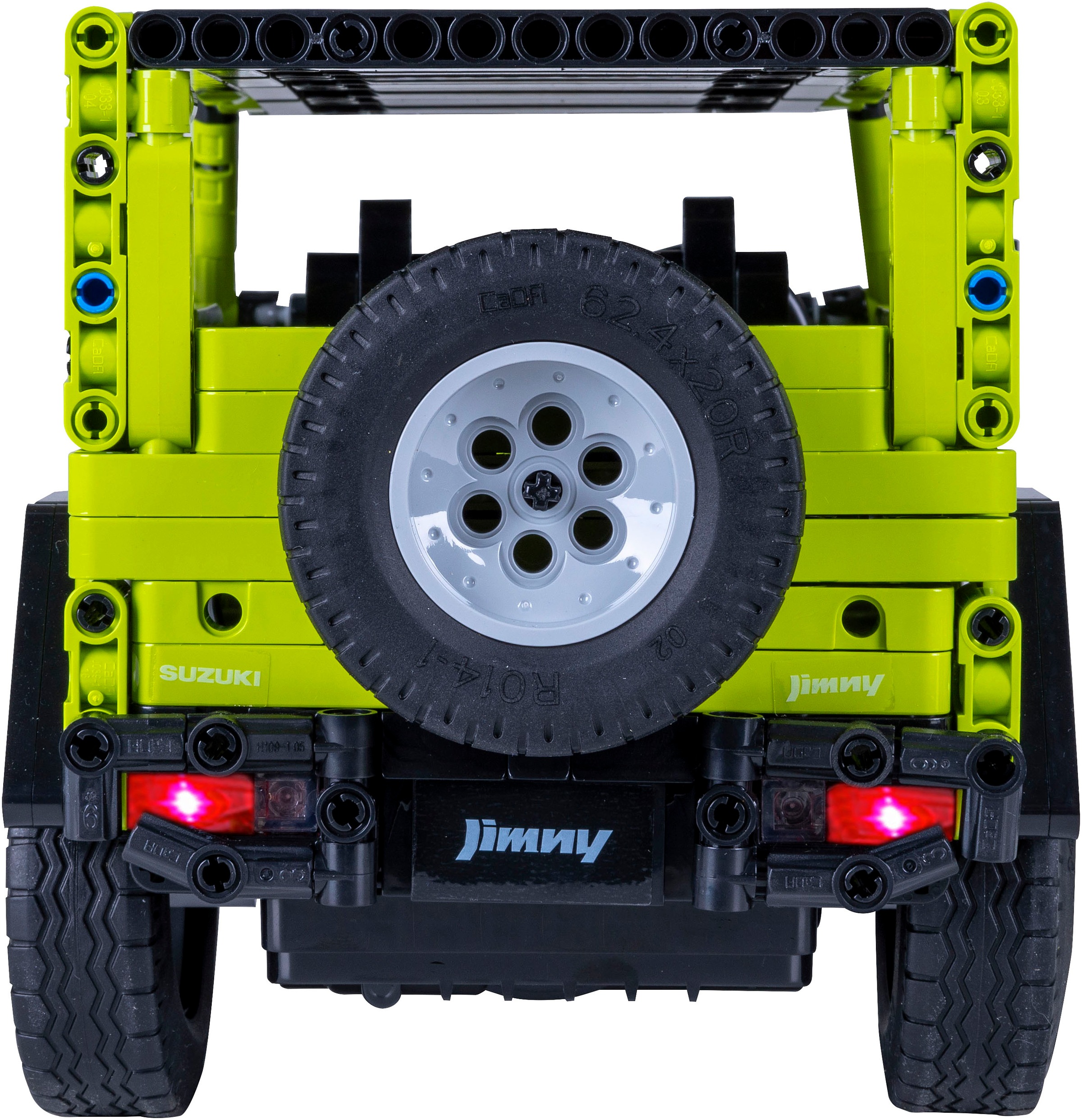Jamara RC-Auto »CaDA, Suzuki Jimny 1:12 grün 2,4GHz Bricks«, (579 tlg.), mit LED Licht