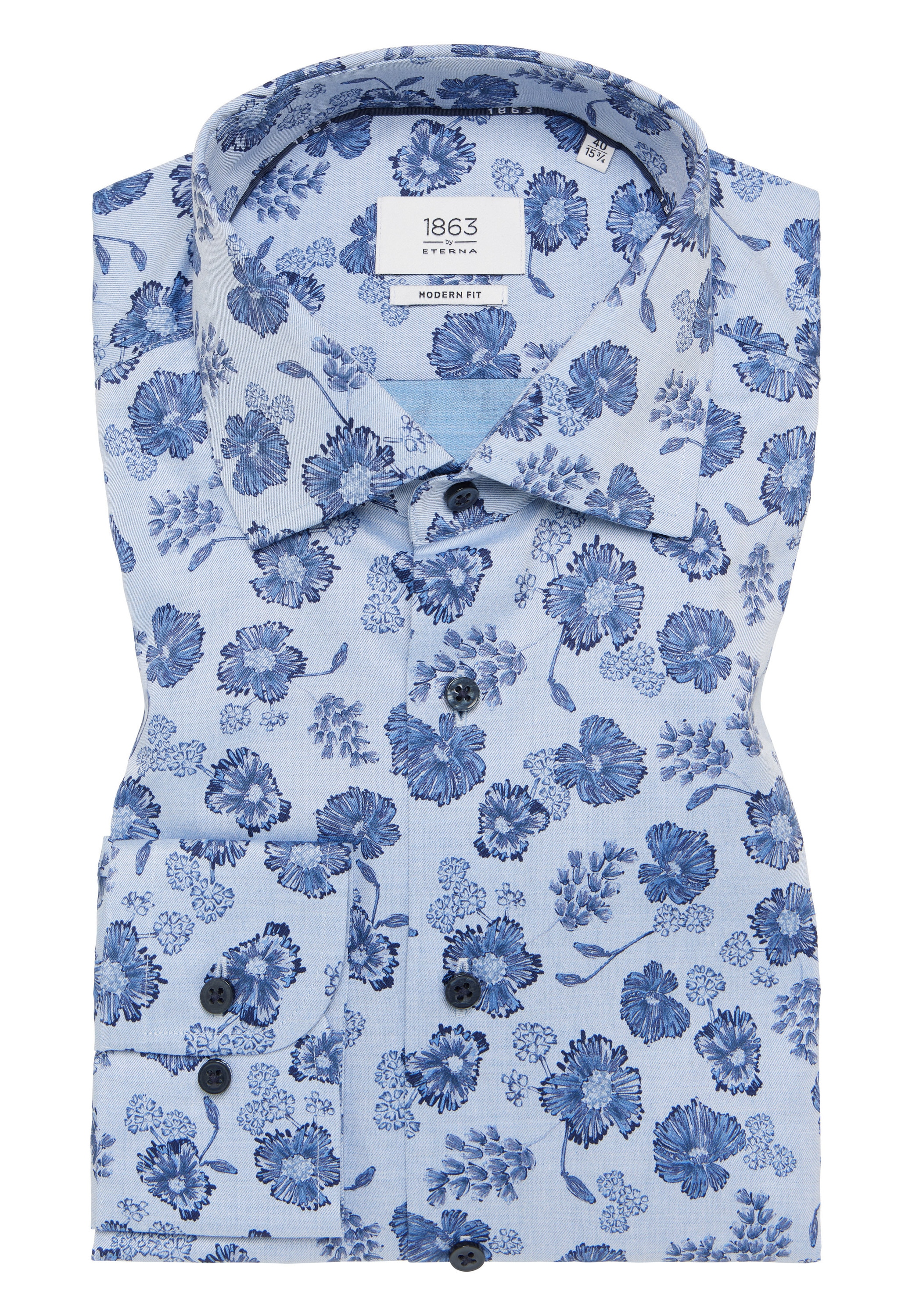 Eterna Langarmhemd »MODERN FIT«, NON IRON (bügelfrei)