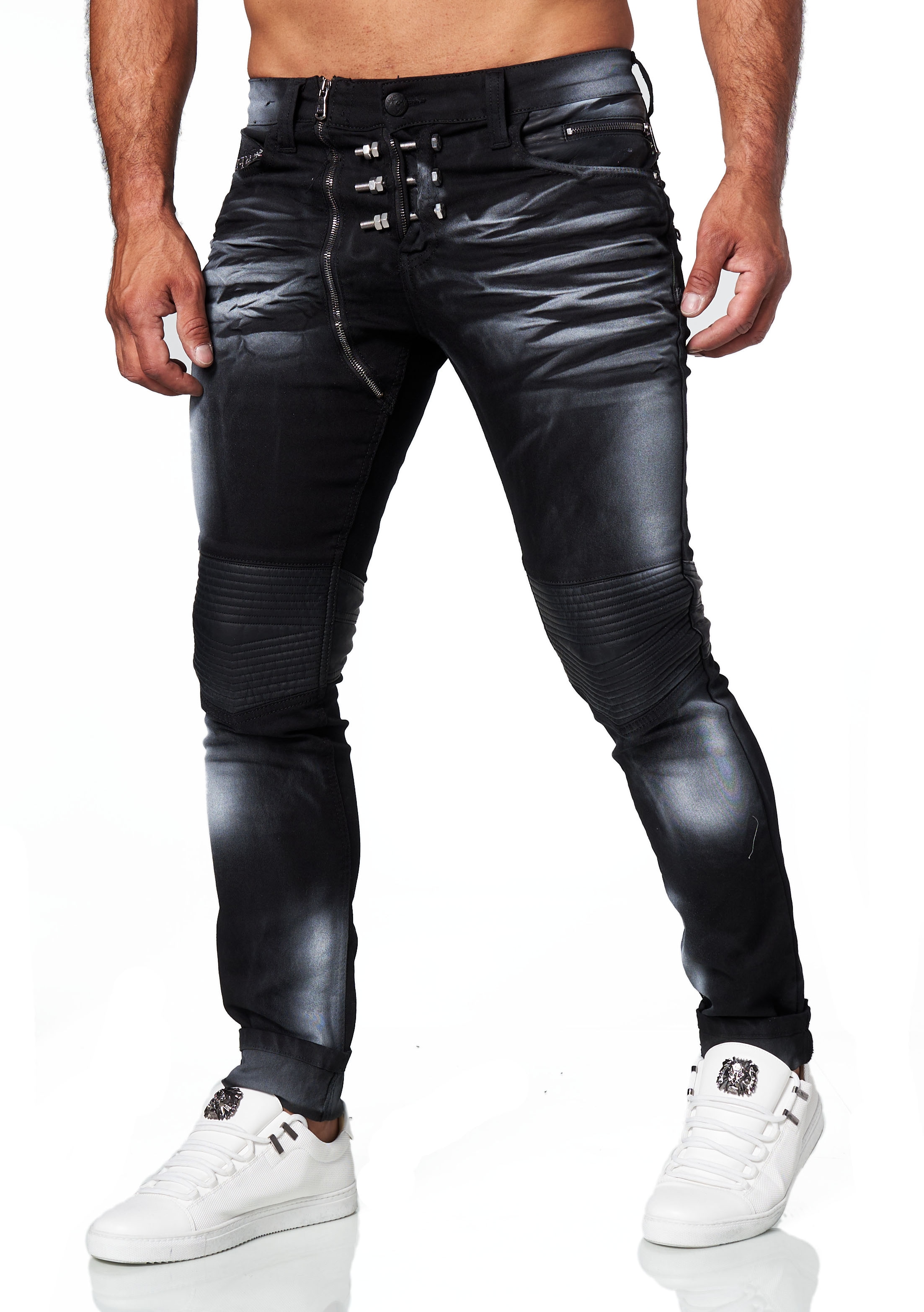 KINGZ Slim-fit-Jeans, In modischem Design