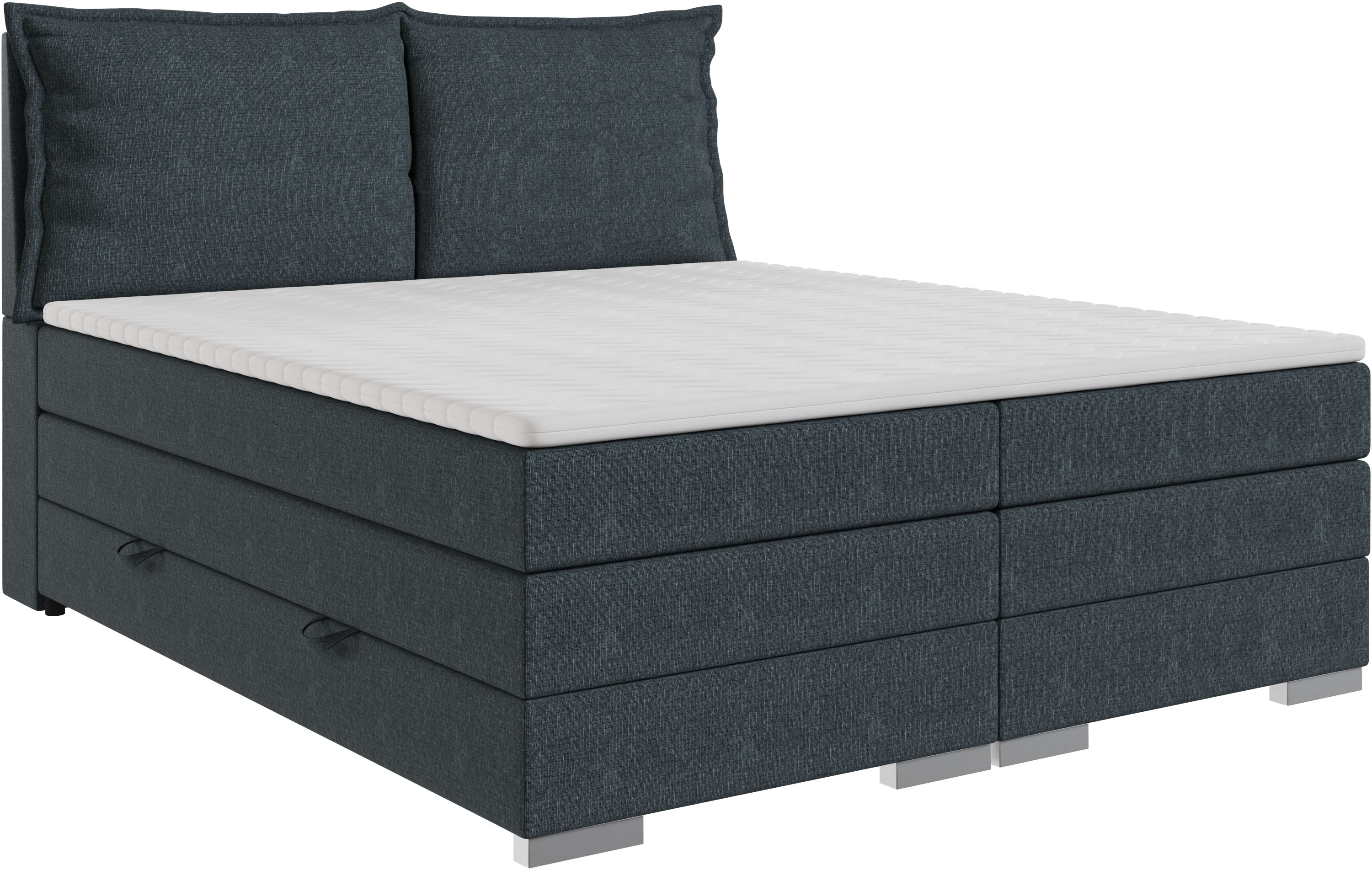 FORTE Boxspringbett "Pillows" in verschiedenen Farben erhältlich