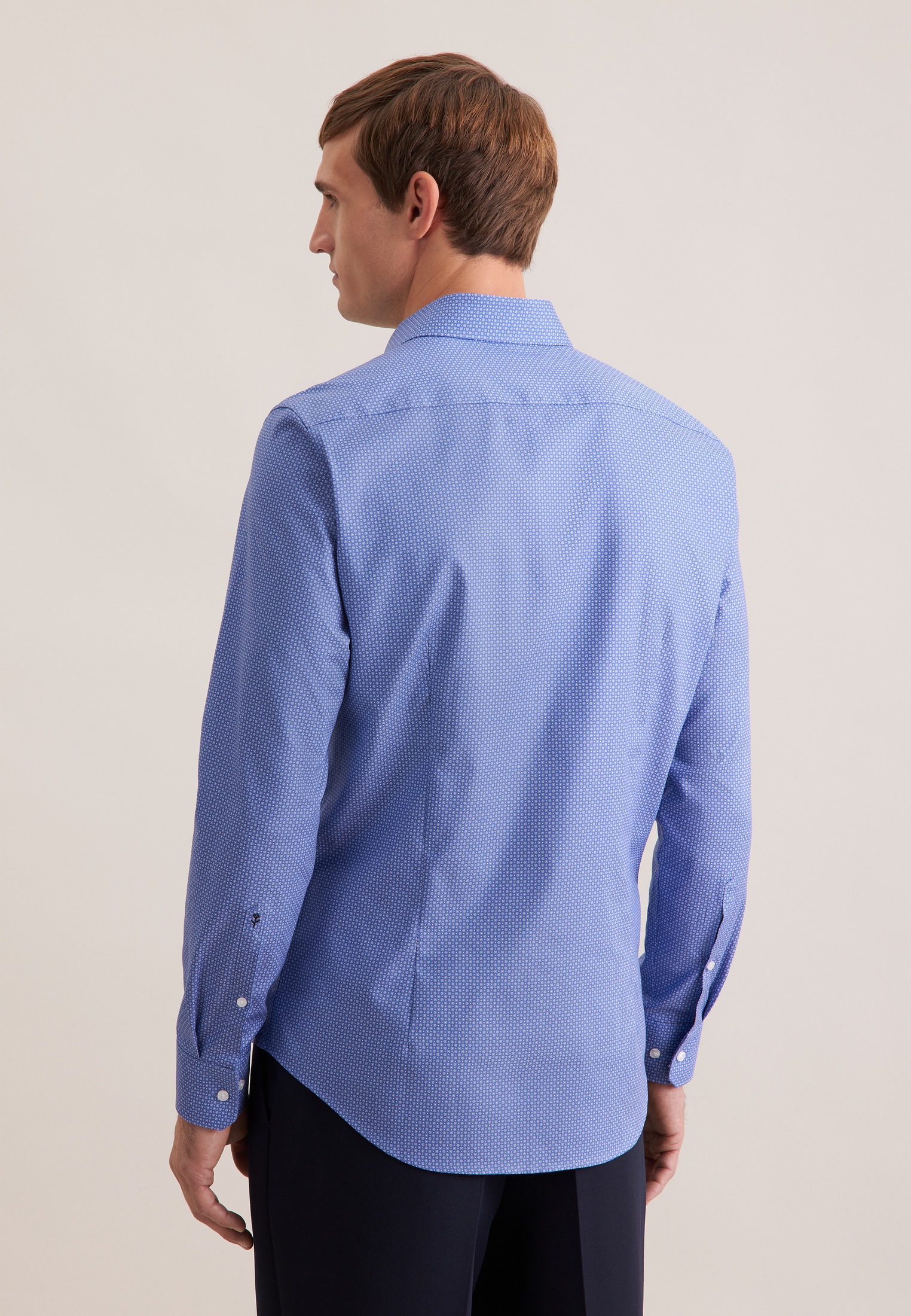 seidensticker Businesshemd "Schwarze Rose" X-Slim 1/1 Kentkragen Druck günstig online kaufen