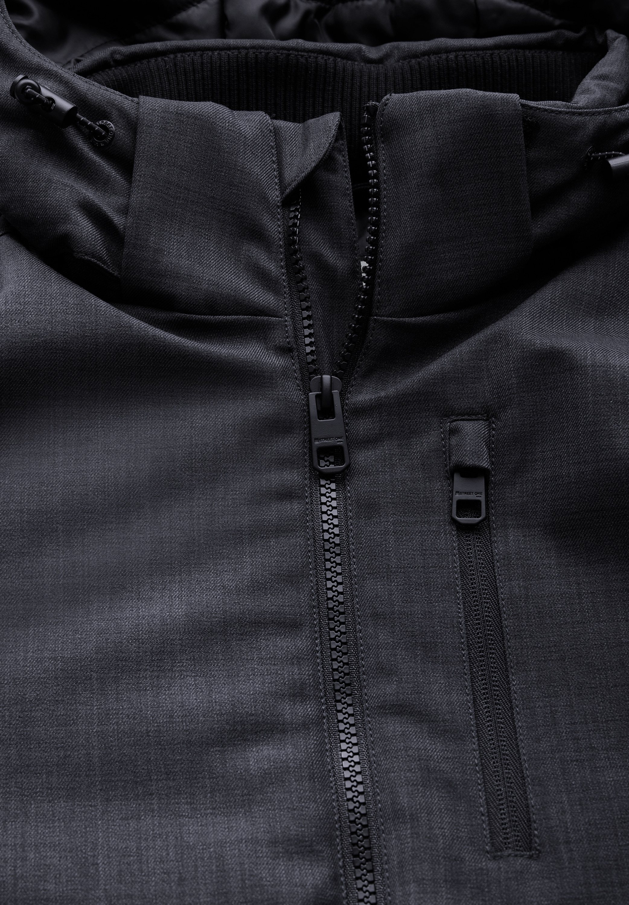 STREET ONE MEN Blouson, mit Kapuze, mit Brusttasche