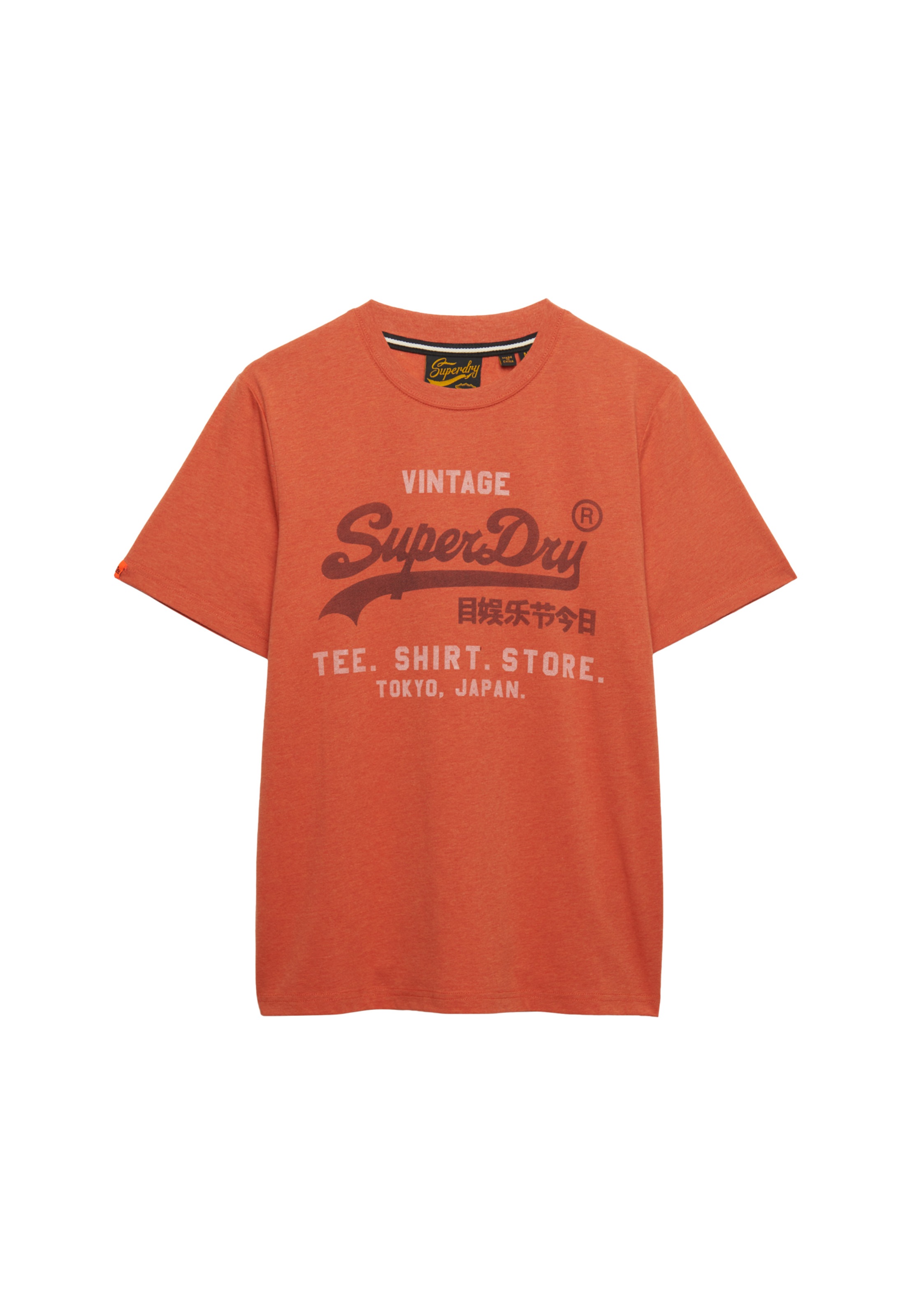 Superdry Rundhalsshirt "VL HERITAGE RELAXED TEE" Baumwollmischung, relaxed günstig online kaufen