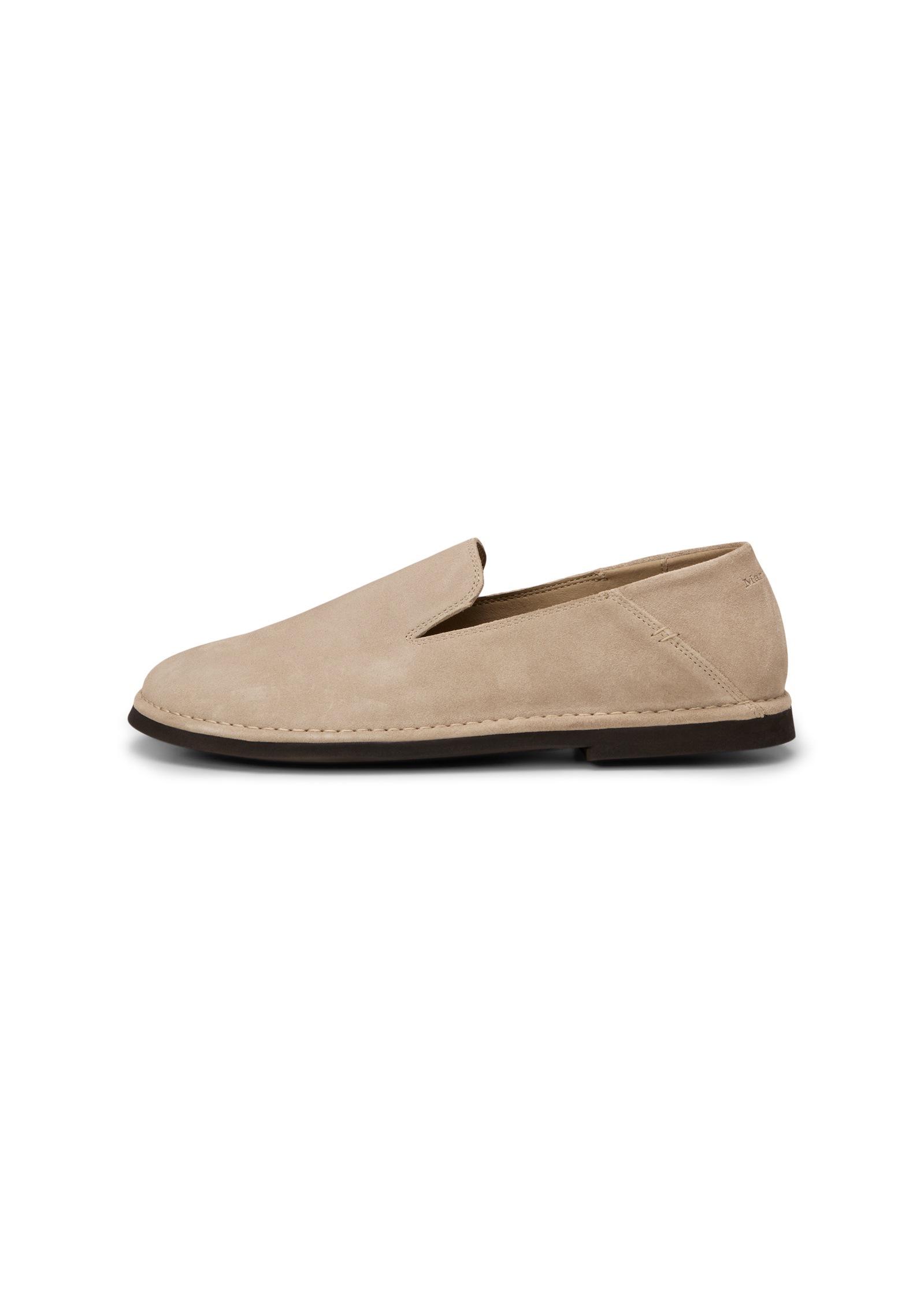 Loafer MARC O'POLO "aus weichem Veloursleder", Damen, Gr. 46, charleston grau, Obermaterial: 100% Leder (Rind), unifarben, Schuhe Loafer 2