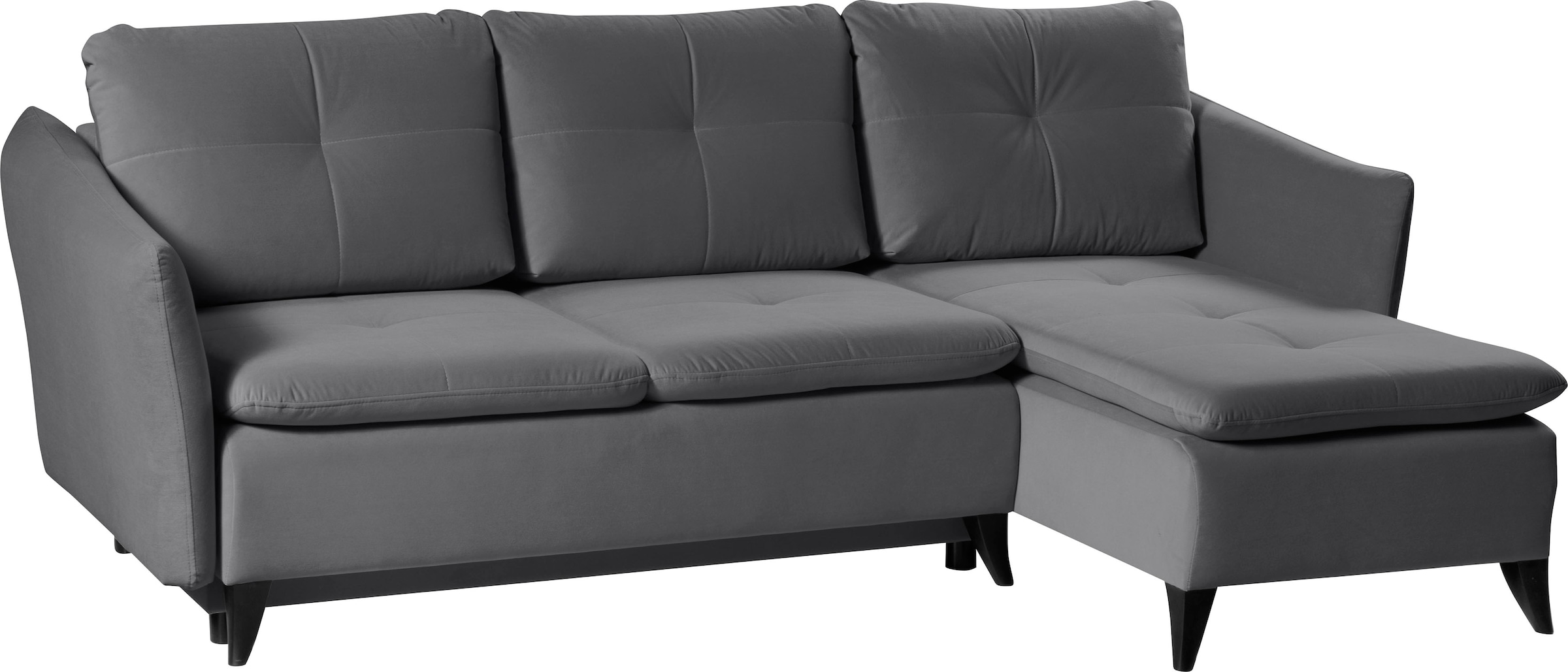 WERK2 Ecksofa "Vesuv L-Form", Moderne Eckcouch mit losen Rückenkissen, Sofa günstig online kaufen