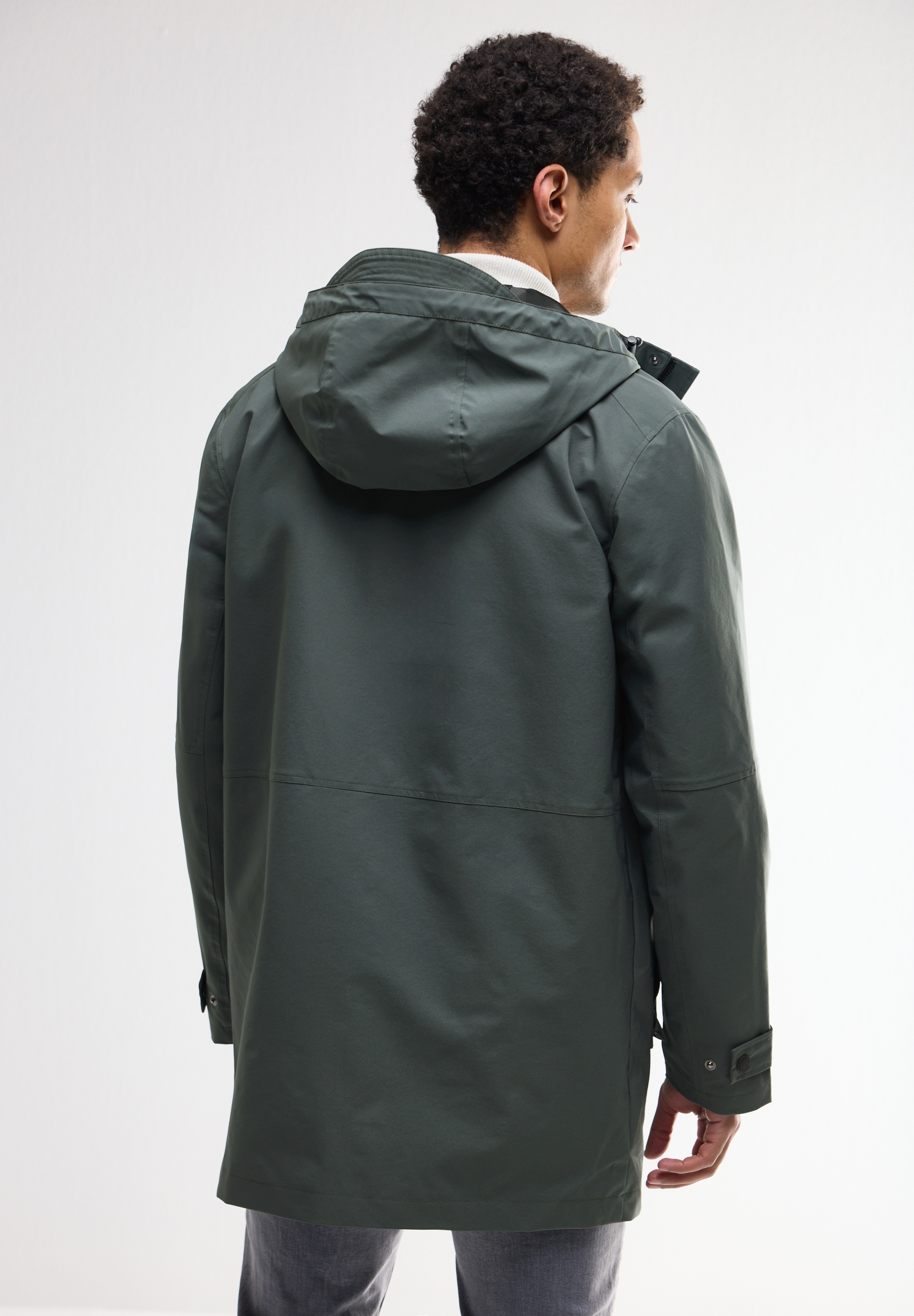 STREET ONE MEN Outdoorjacke, mit Kapuze, wasserabweisend