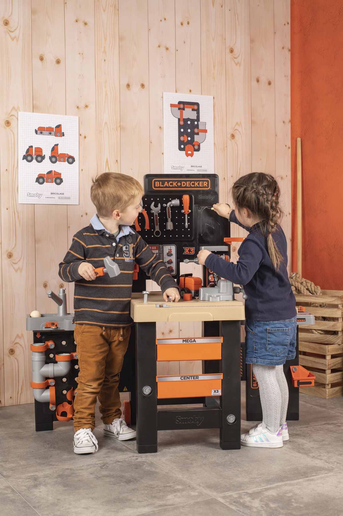 Smoby Spielwerkbank »Black + Decker, Mega Werkbank Center«