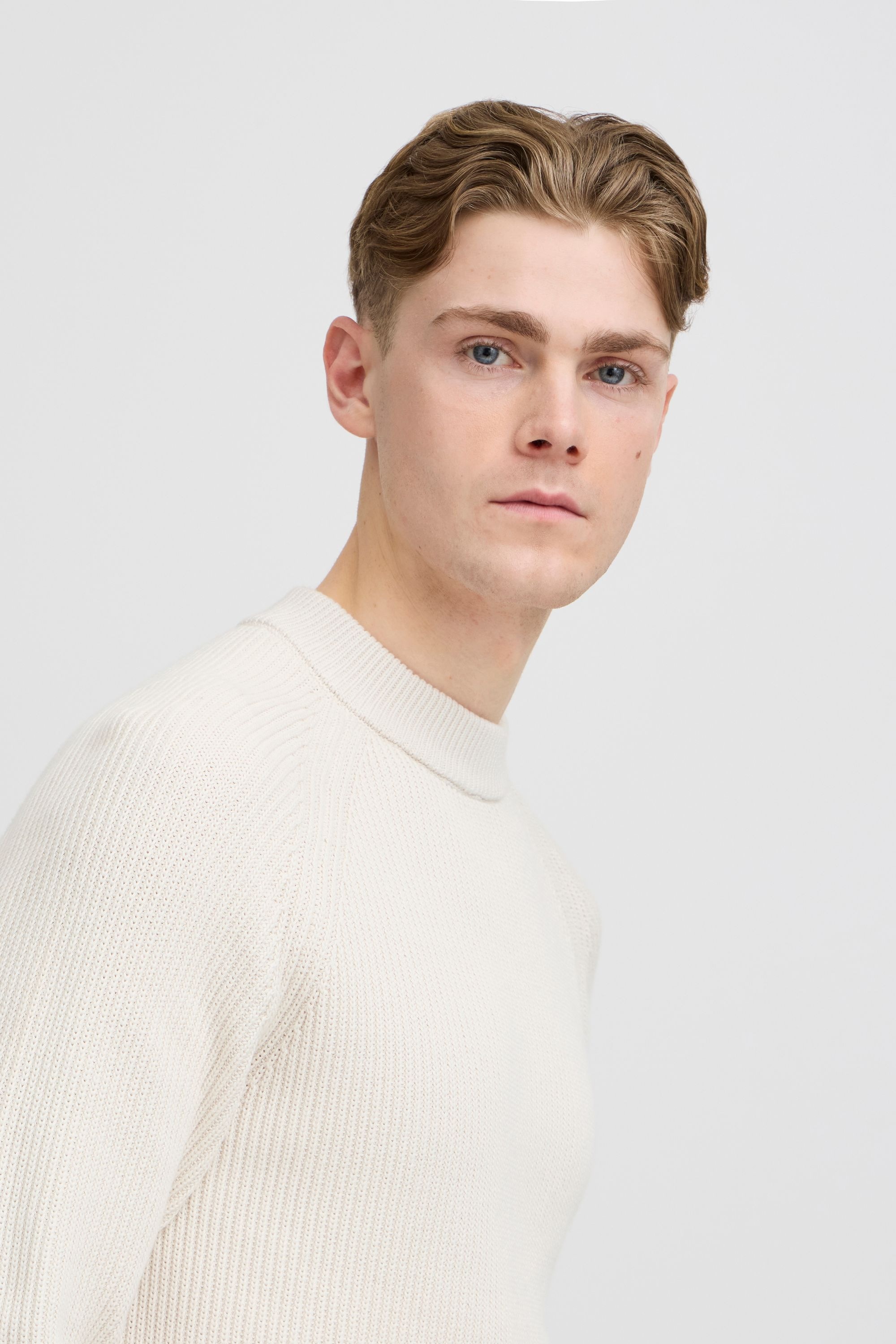 Casual Friday Strickfleece-Pullover »Strickpullover CFKRISTIAN raglan rib crew neck knit«