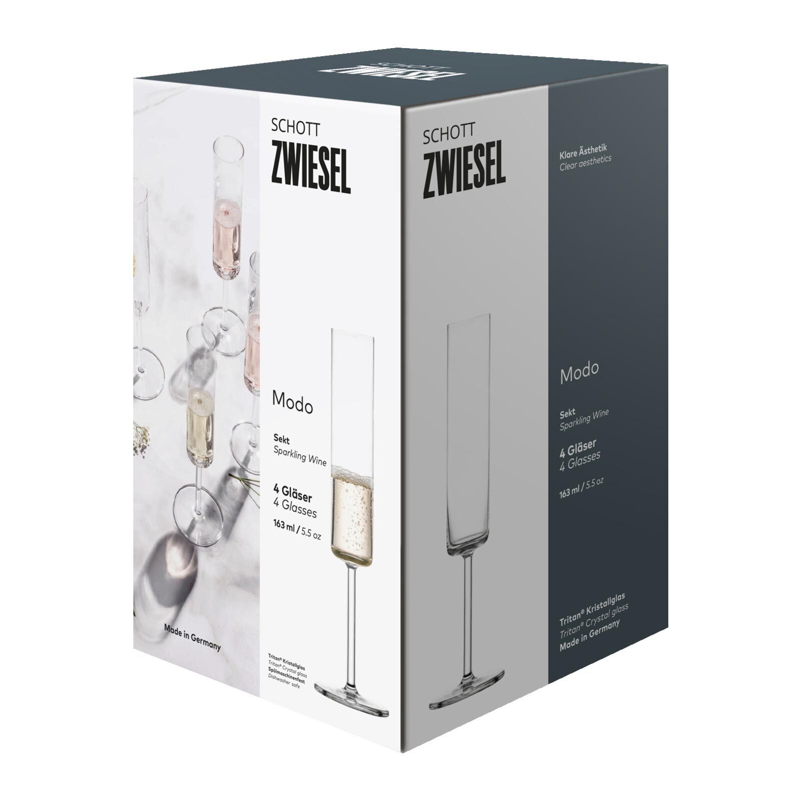 Thumbnail - SCHOTT-ZWIESEL Sektglas "Sektgläser Modo 163 ml 4er Set transparent"