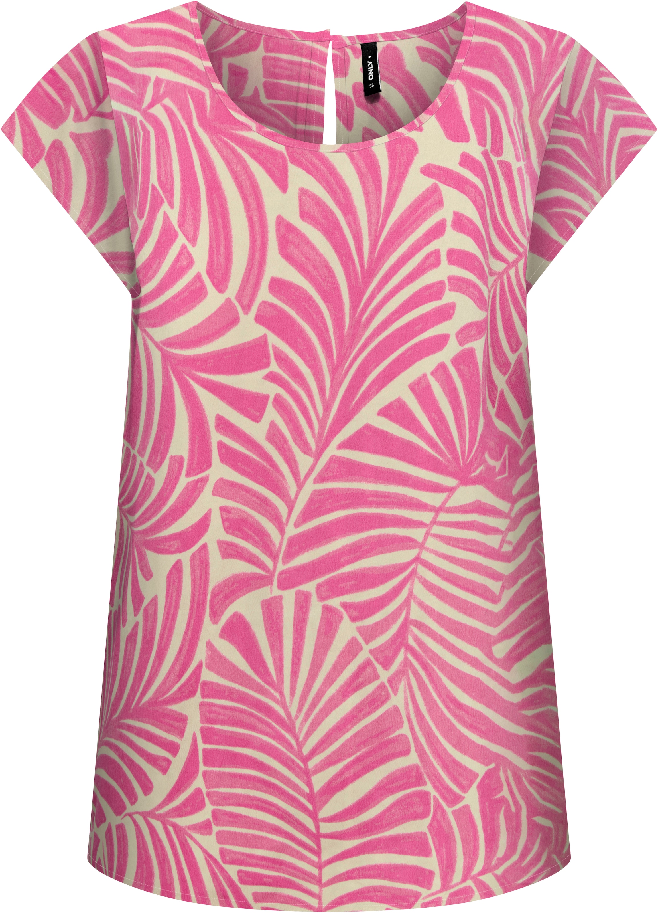 ONLY Shirtbluse "ONLNOVA LIFE S/S TOP AOP PTM" günstig online kaufen