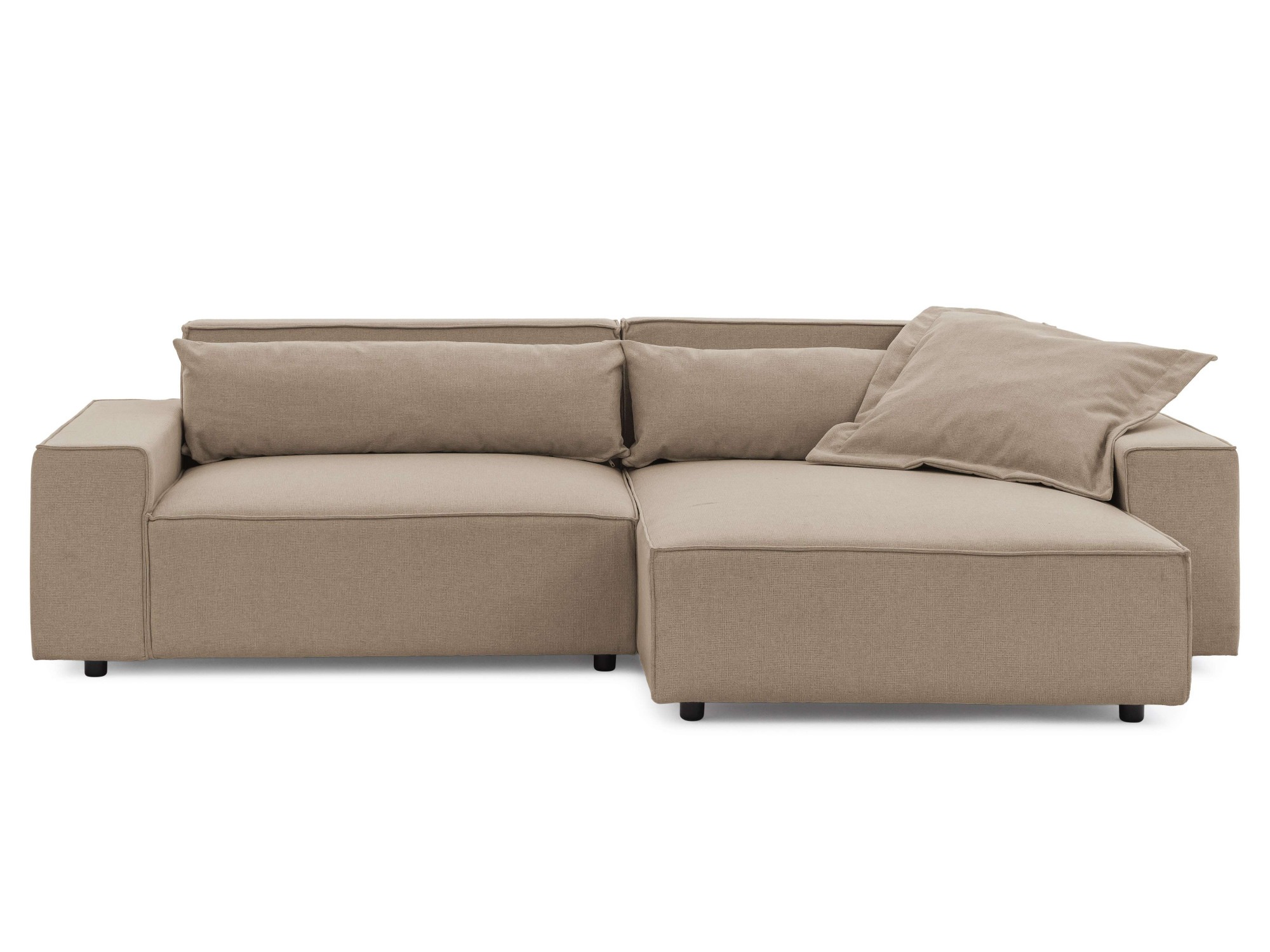 OTTO home Ecksofa "KINLEE Design-Sofa mit Recamiere rechts/links, Maße B/T/ günstig online kaufen
