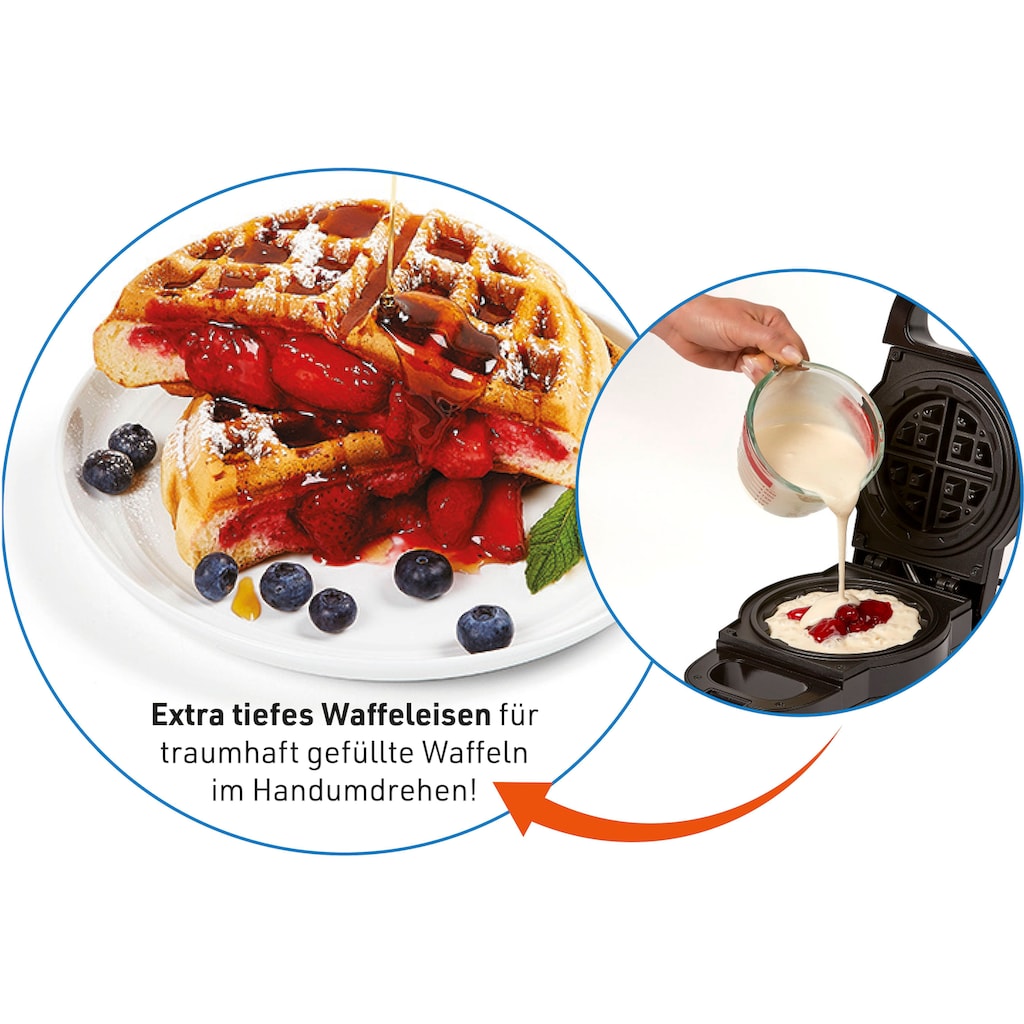 MediaShop Waffeleisen »M35524 PowerXL Waffle Star«, 1090 W