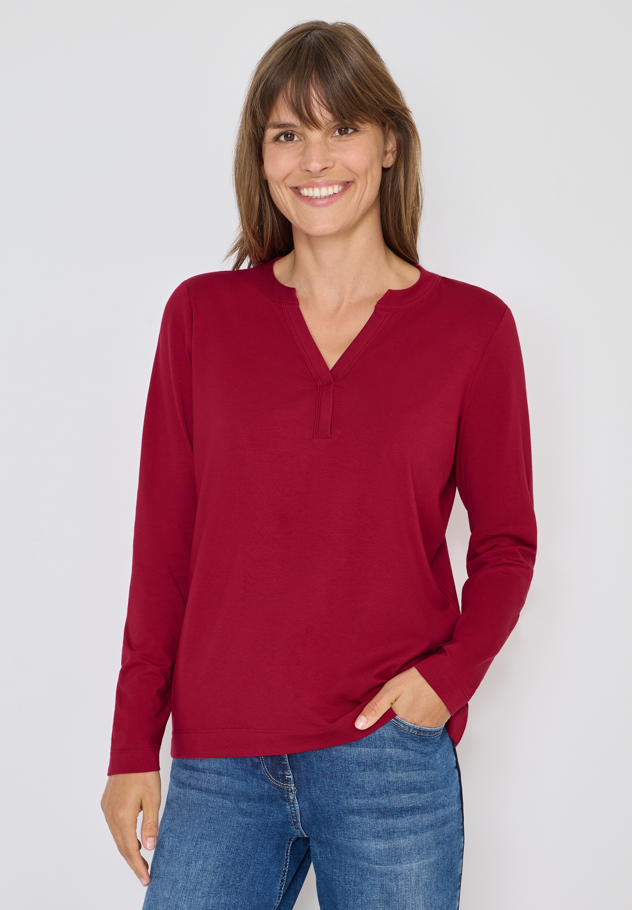 Cecil Langarmshirt, im soften Baumwoll-Mix günstig online kaufen