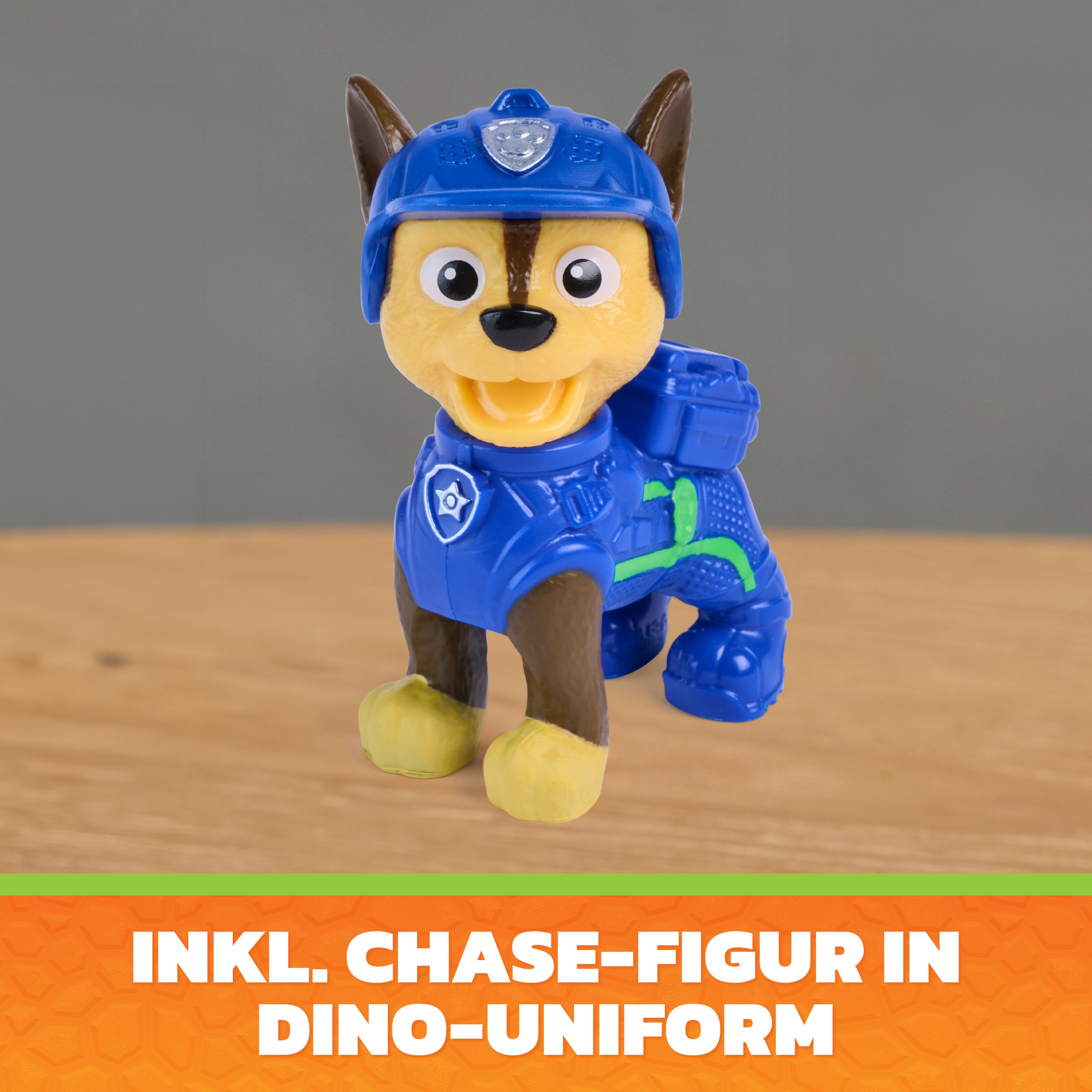 Spin Master Spielfigur »PAW Patrol: Der Dino Film, Chase-Figur & brüllender Stegosaurus« mit Soundeffekten