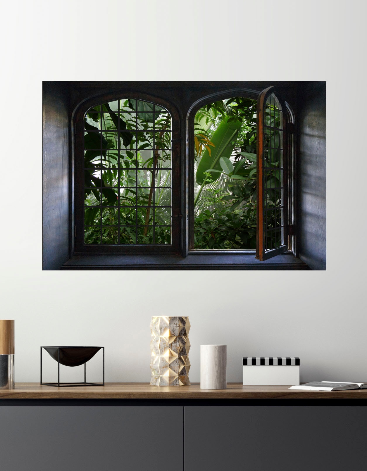 queence Wandsticker »Urwald« Wandsticker, Wandbild, selbstklebend, 3D, Fenster