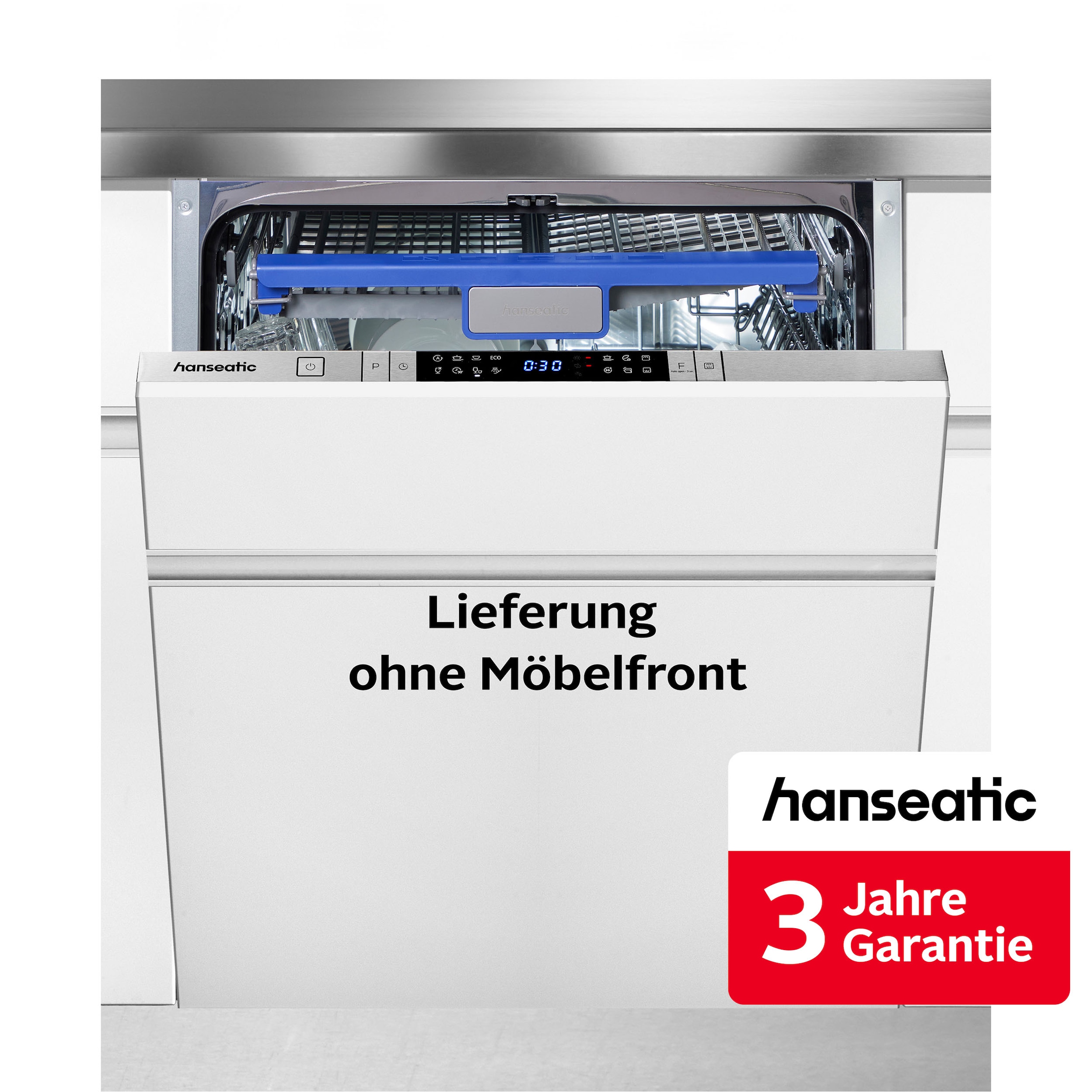 Hanseatic vollintegrierbarer Geschirrspüler "HI6A14B13D" 14 tlg. Maßgedecke inkl. 3 Jahre Herstellergarantie