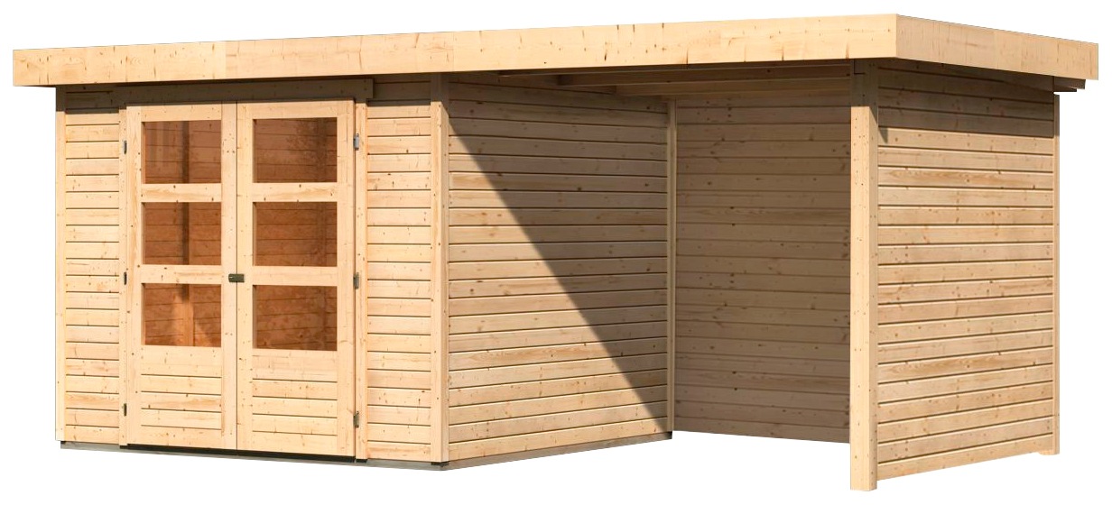 Karibu Gartenhaus »Askola 3,5«, mit Schleppdach, Seiten- und Rückwand