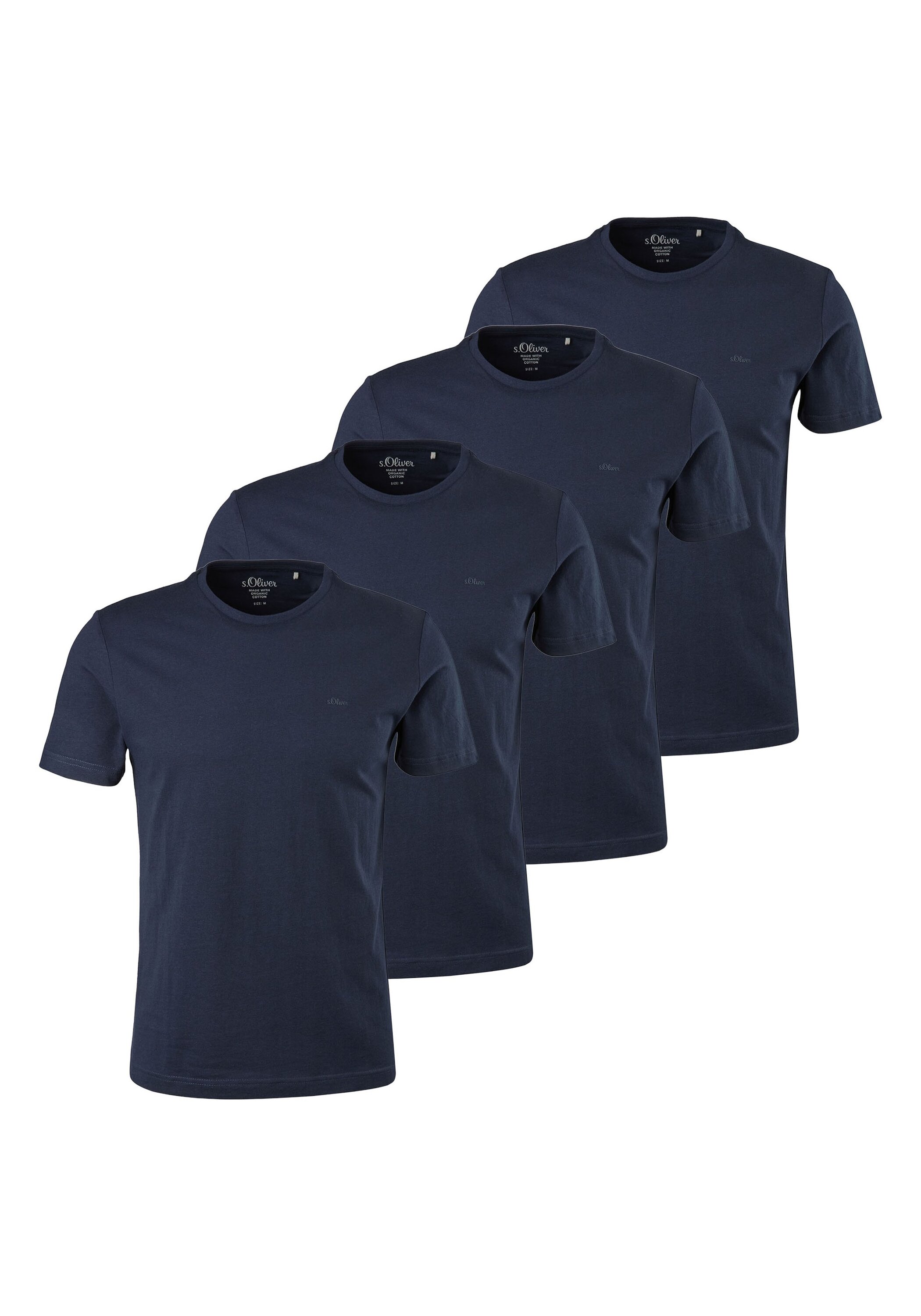 s.Oliver T-Shirt "T-Shirt Basic T-Shirt 4er Pack" 4