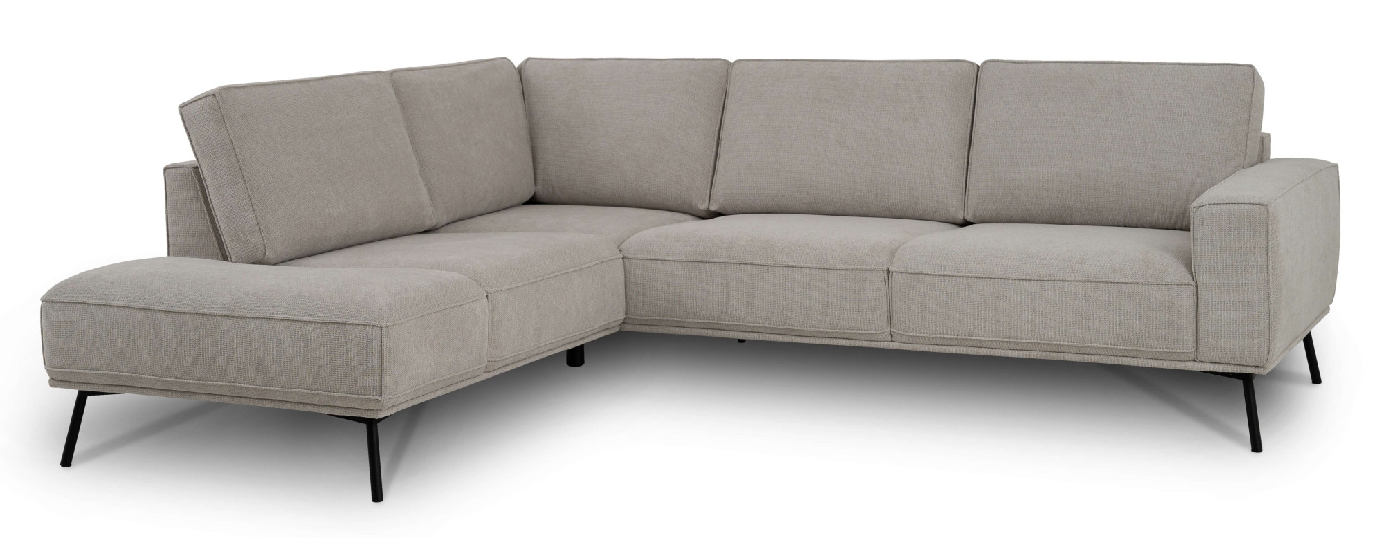 andas Ecksofa »Vosby«, Breite 260 cm, Chenille, mit dekorativer Kedernaht