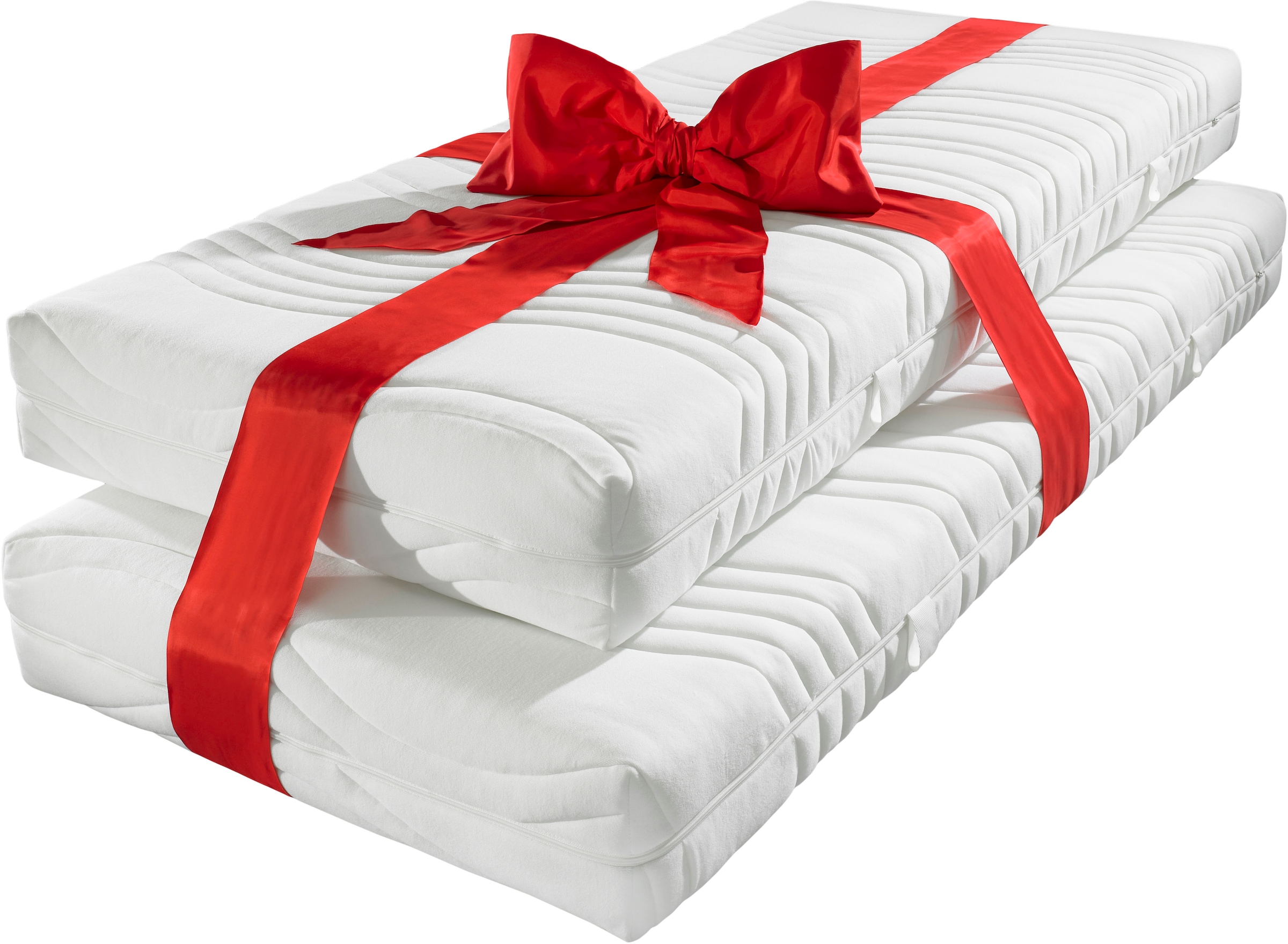 my home Komfortschaummatratze »Active KS«, 16 cm cm hoch, Raumgewicht: 28 kg/m³, (Set, 2 St., 2-tlg.), atmungsaktiver & punktelastischer Komfort im…