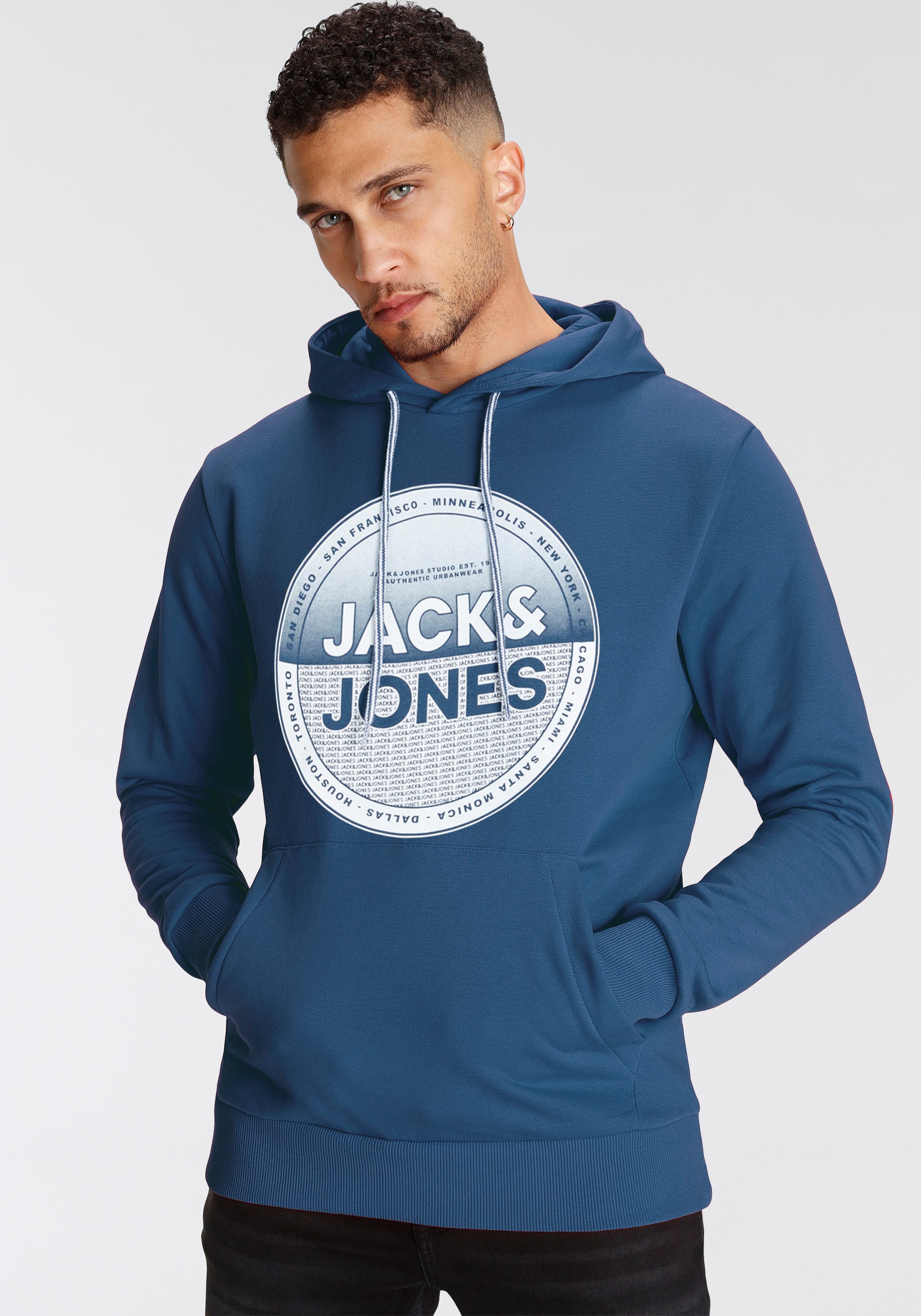 Jack & Jones Kapuzensweatshirt "JJLOYD SWEAT HOOD" günstig online kaufen