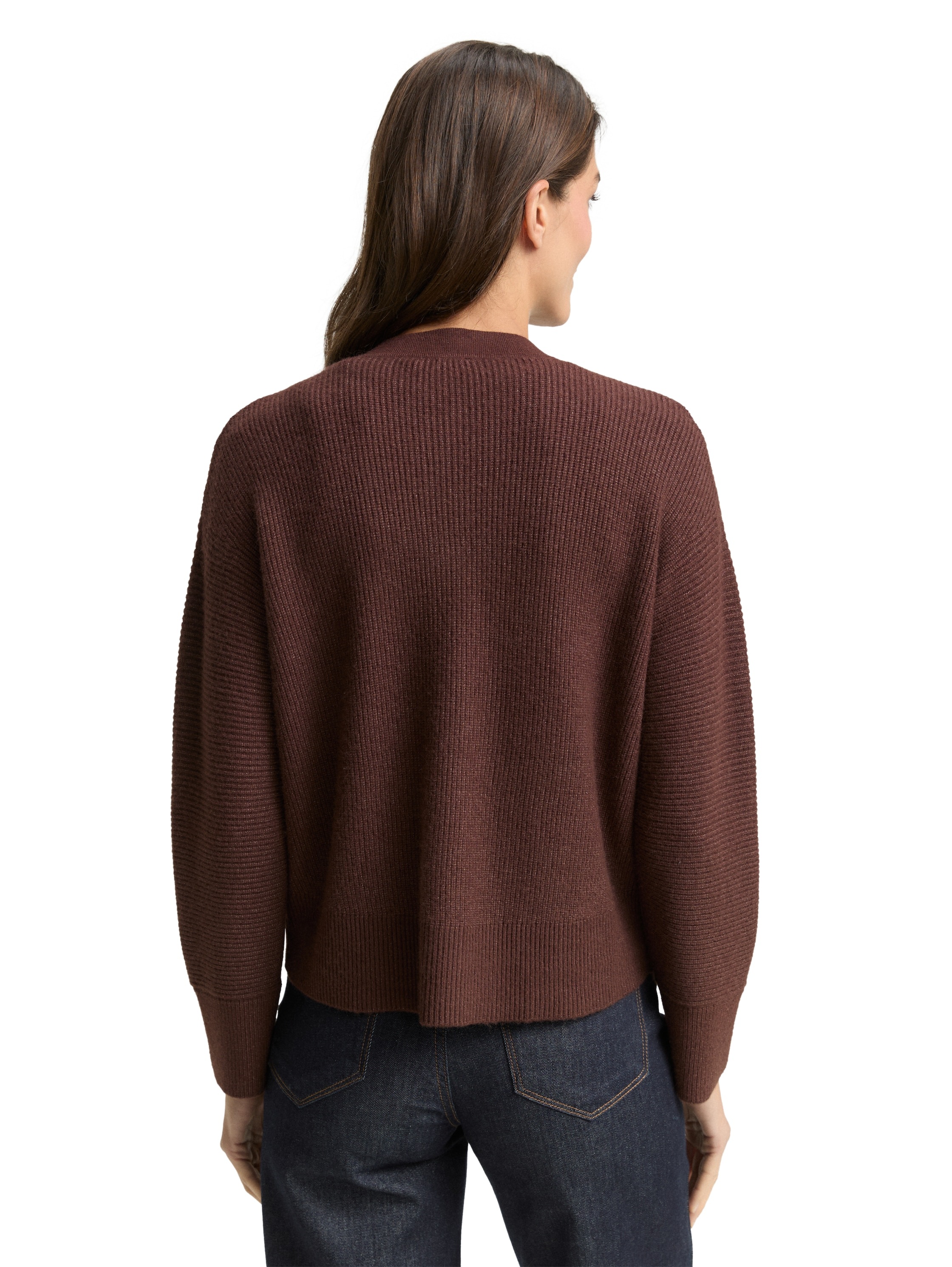 TOM TAILOR Strickjacke mit Rippbündchen günstig online kaufen