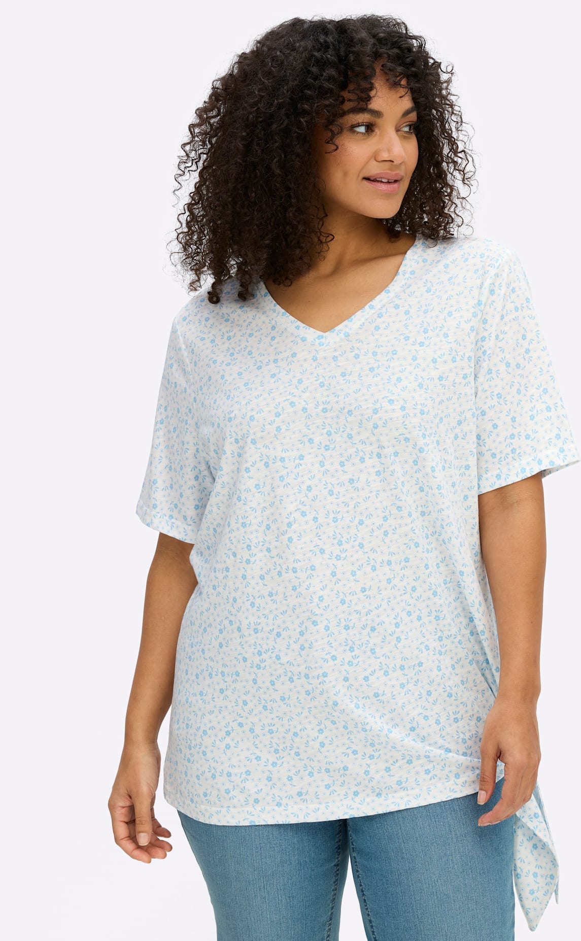Sheego T-Shirt "Halbarmshirt" 1