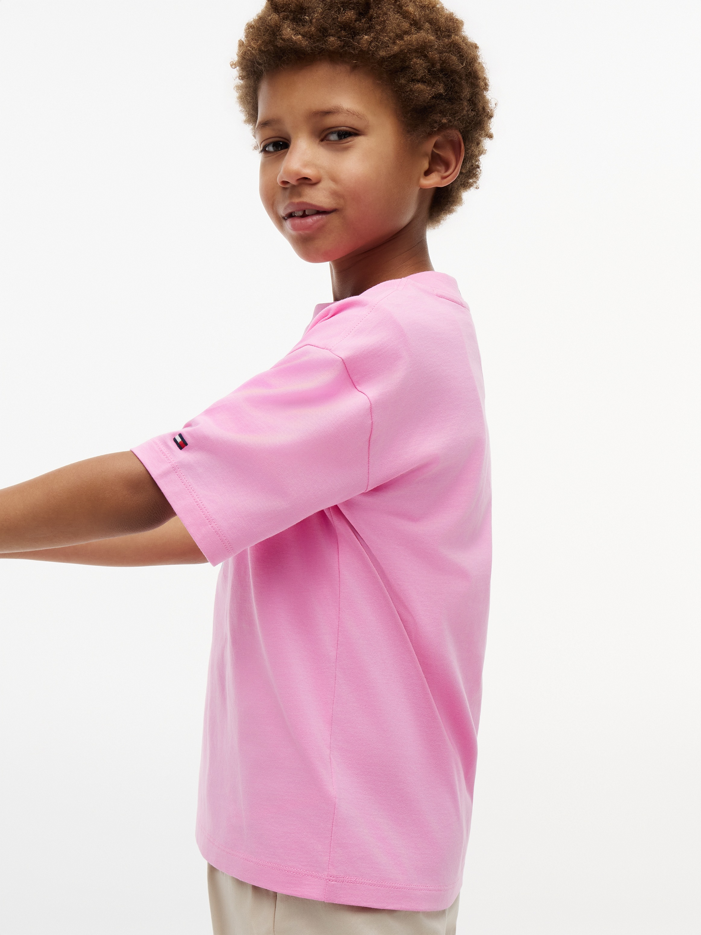 Tommy Hilfiger T-Shirt für Kinder bis 16 Jahre, Regular Fit, cooler Druck