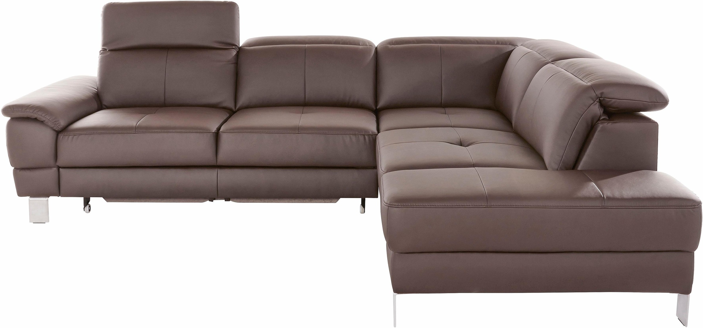 exxpo - sofa fashion Ecksofa »Mantua, L-Form«, mit Kopf- bzw. Rückenverstellung, Bettfunktion u. Bettkasten