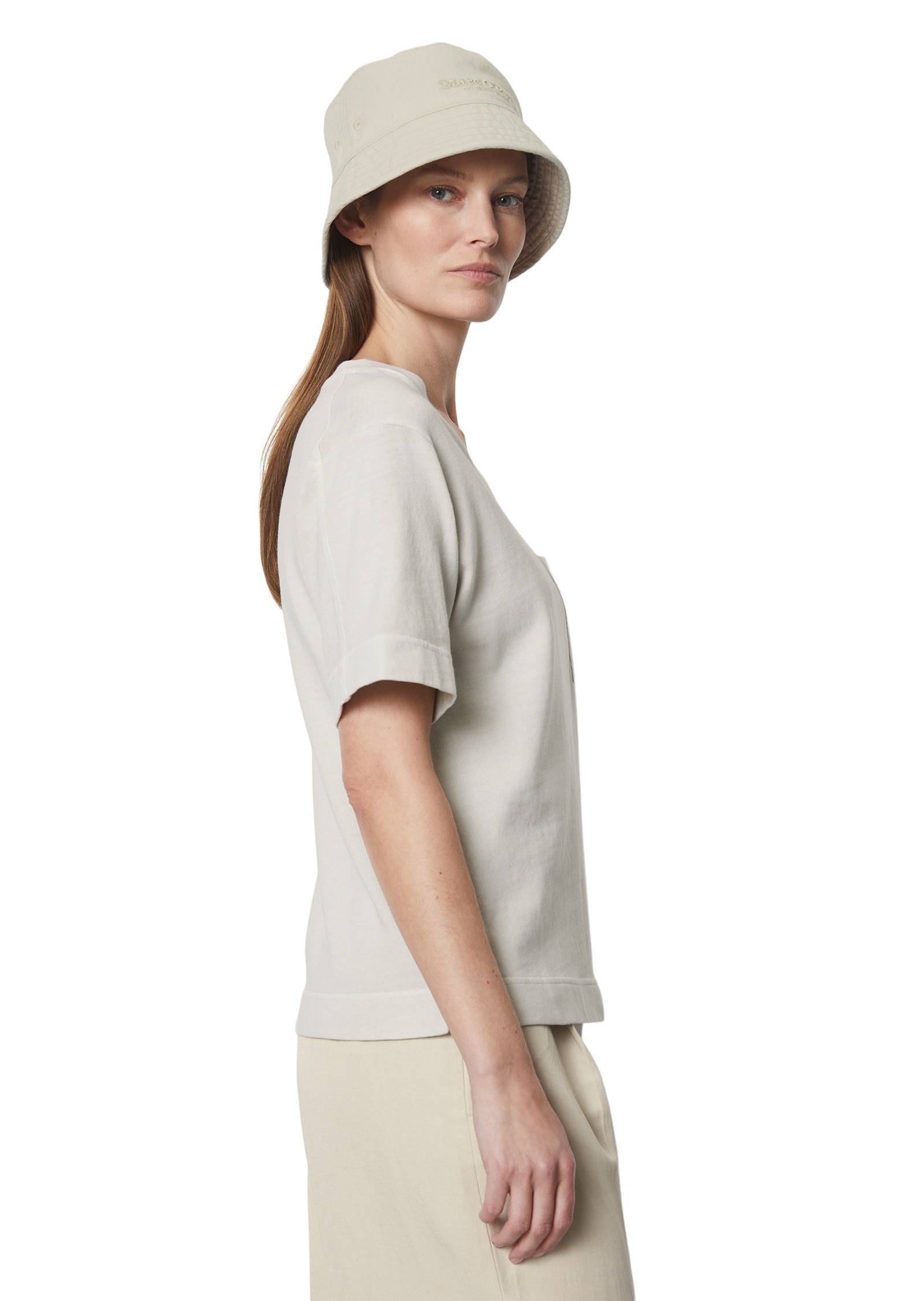 Marc O'Polo T-Shirt »mit aufgesetzter Satin-Tasche«