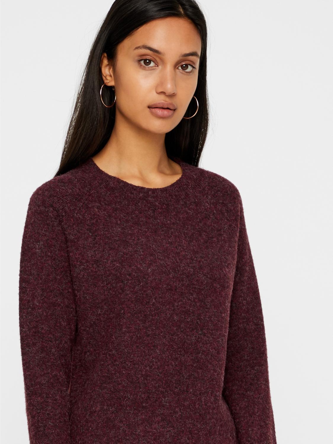 Vero Moda Rundhalspullover "VMDOFFY LS O-NECK BLOUSE GA NOOS" Materialmix, günstig online kaufen