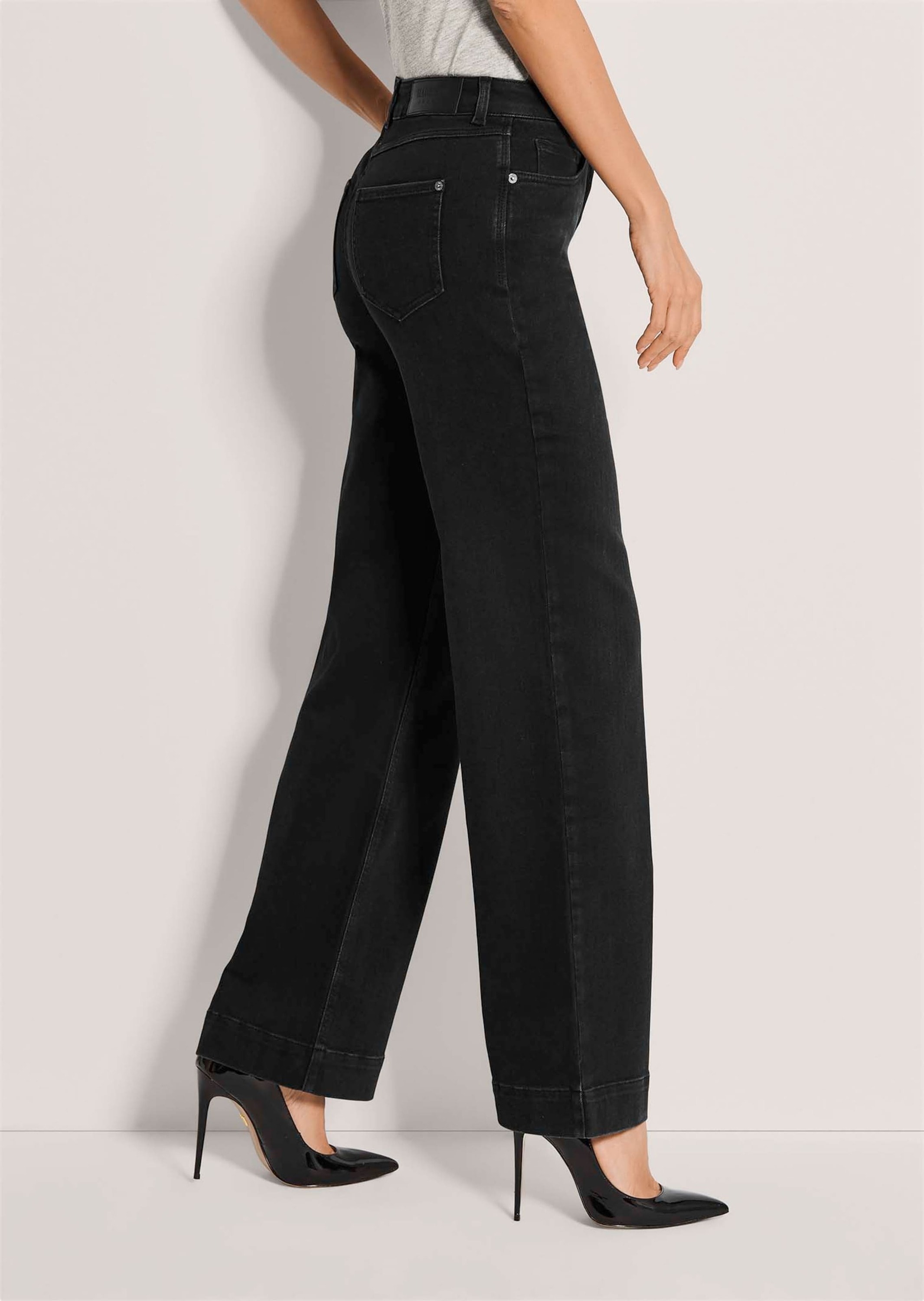 MADELEINE Regular-fit-Jeans »Hose Wide-Leg-Jeans aus Powerstretch«
