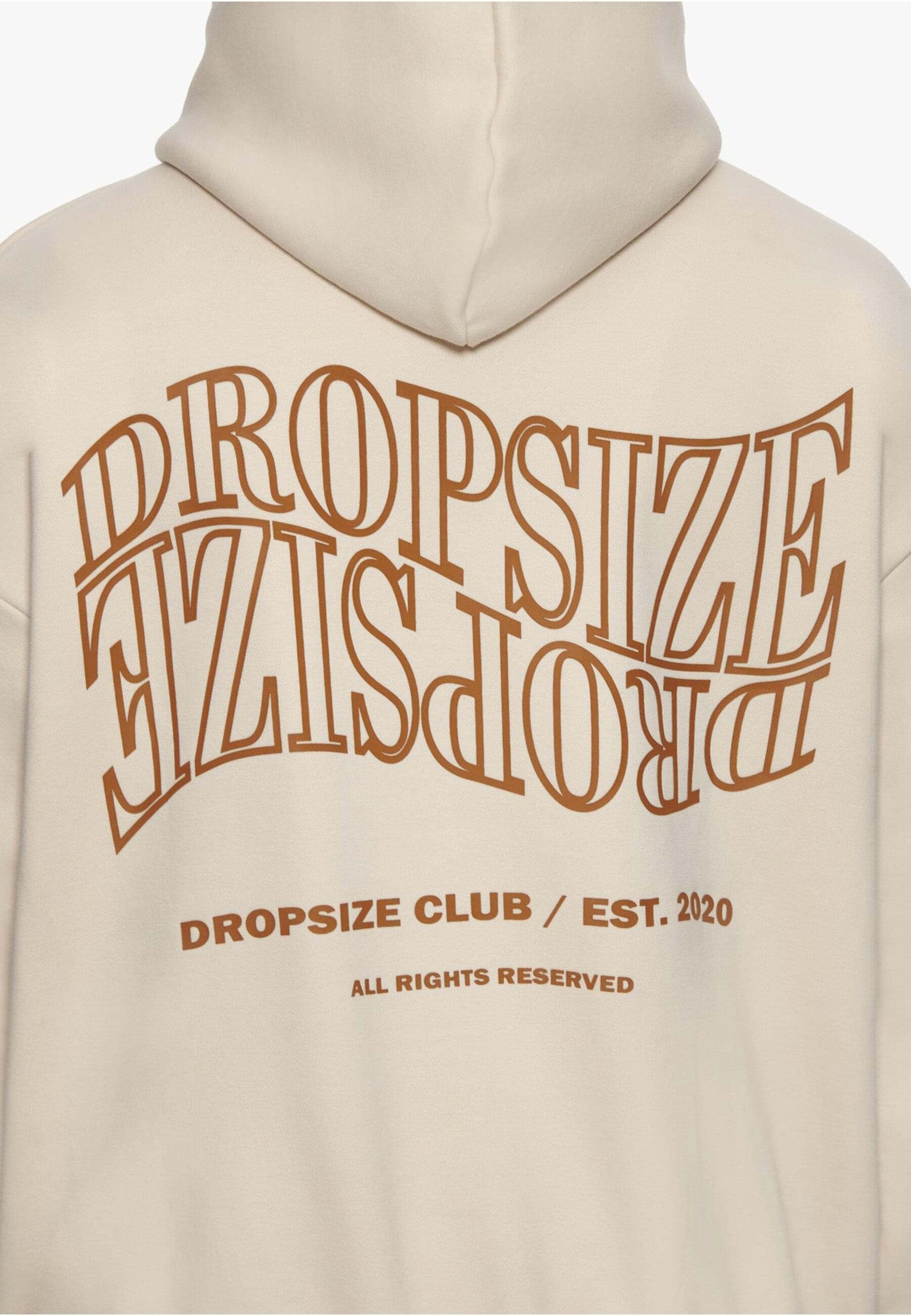 Dropsize Kapuzensweatshirt »Dropsize Herren Heavy Oversize Mirrored Logo Hoodie«, (1 tlg.)