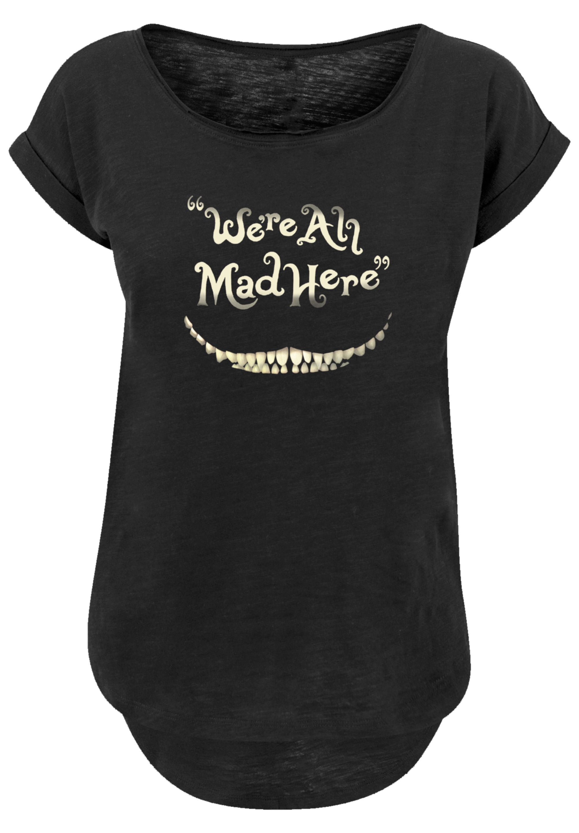 F4NT4STIC T-Shirt »Disney BAUR Here für Wunderland Mad Premium Smile«, im Alice Qualität | bestellen