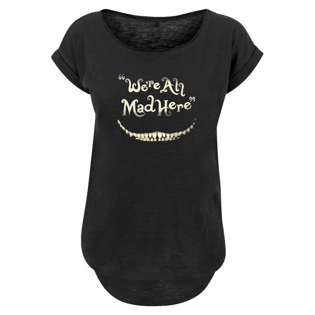 F4NT4STIC T-Shirt »Disney Alice im Wunderland Mad Here Smile«, Premium  Qualität für bestellen | BAUR