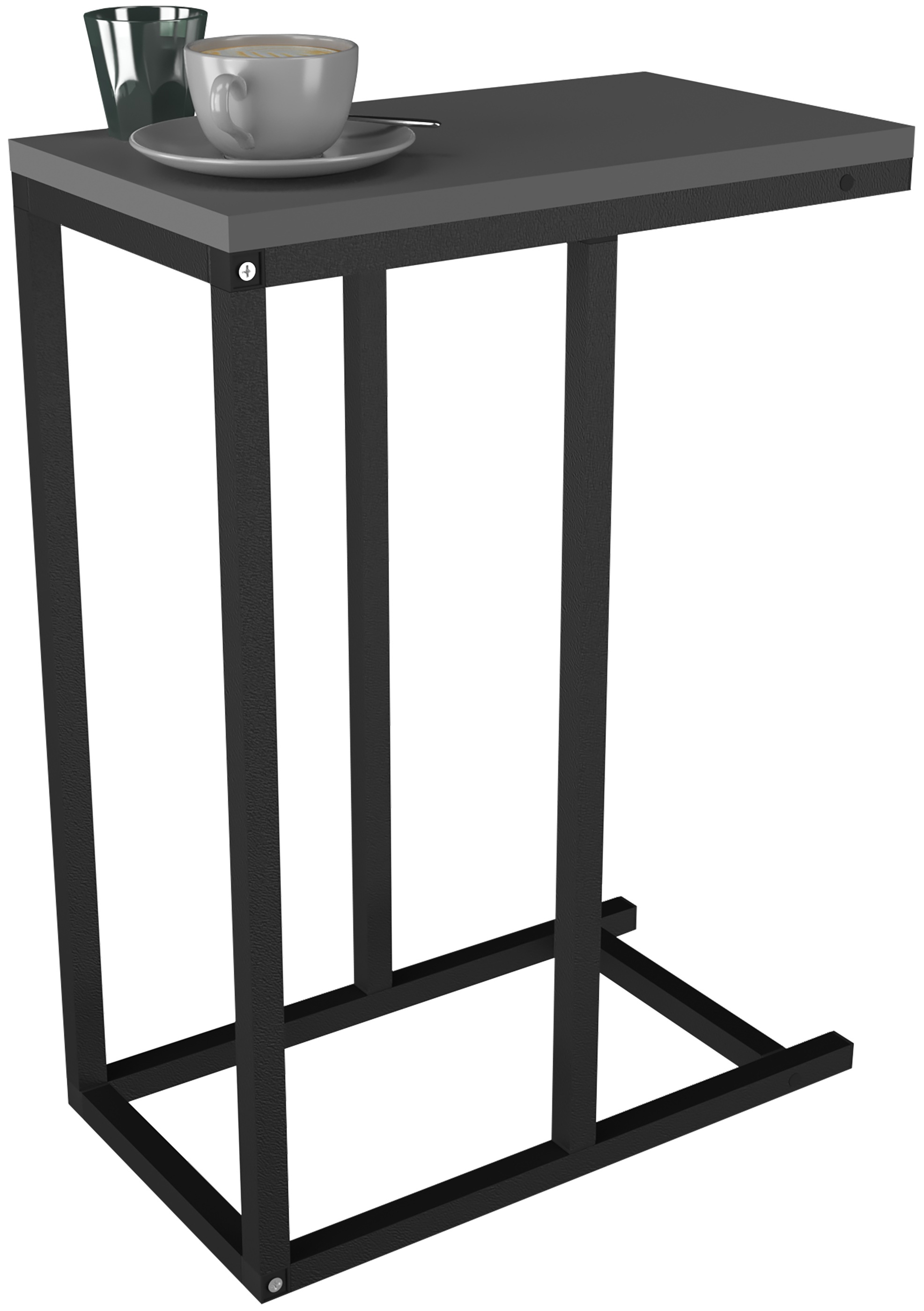 Couchtisch VCM, B:26cm T:46cmanthrazit, Wohnzimmer, Tische, "Holz Beistelltisch Couchtisch Sofatisch Insasi S"