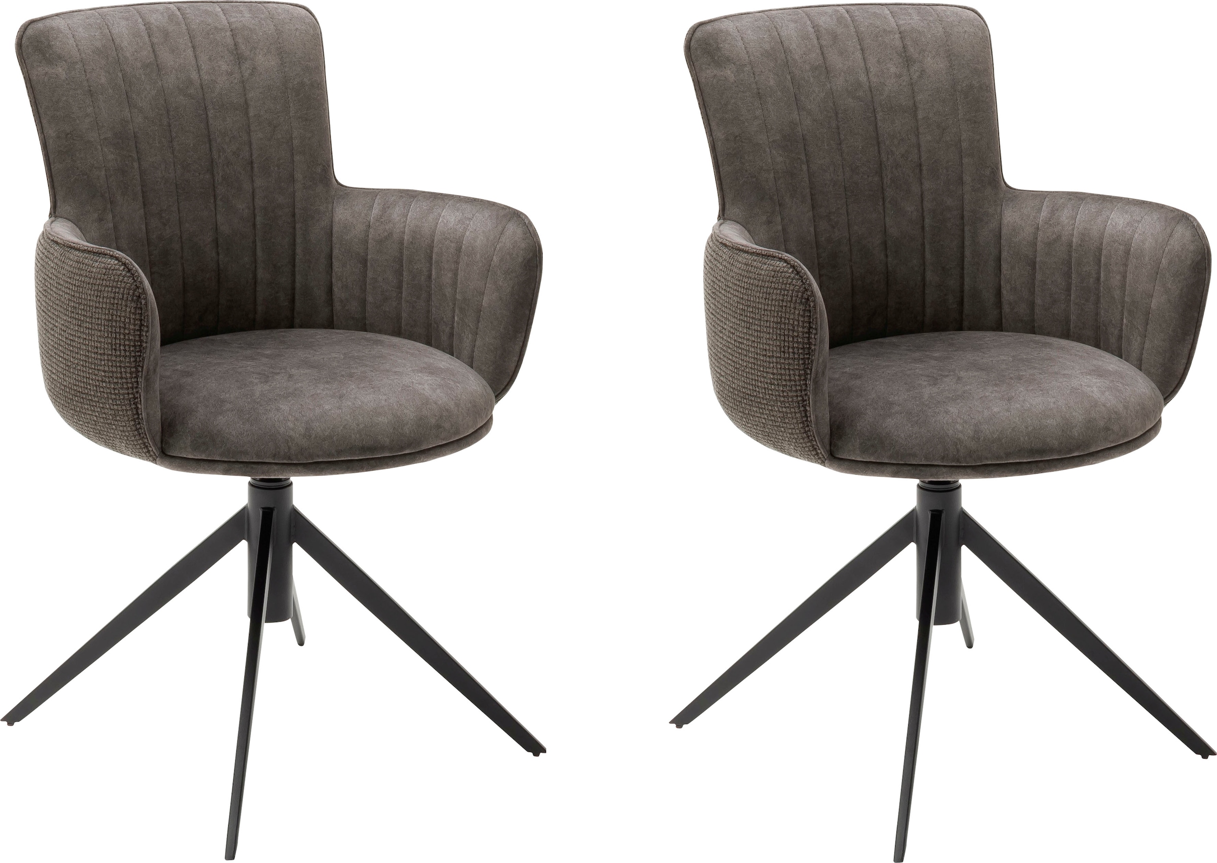 MCA furniture Esszimmerstuhl »Denia«, (Set), 2 St., 2-er Set, Stuhl 360°drehbar  mit Nivellierung, belastbar bis 120 kg kaufen | BAUR