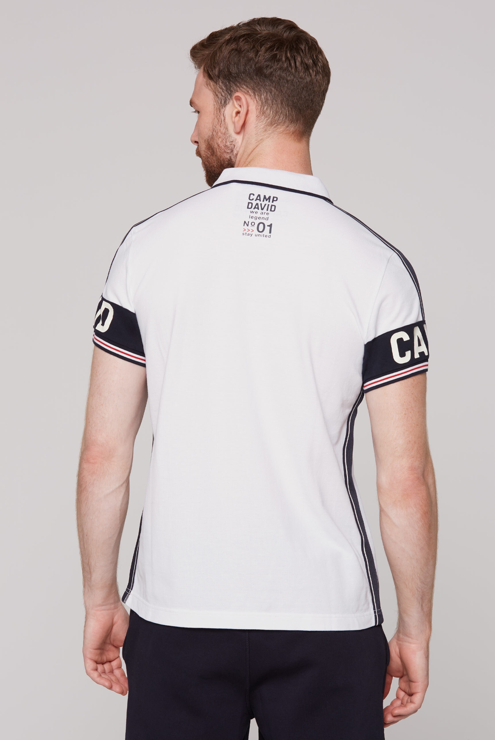 CAMP DAVID Poloshirt, aus Baumwolle