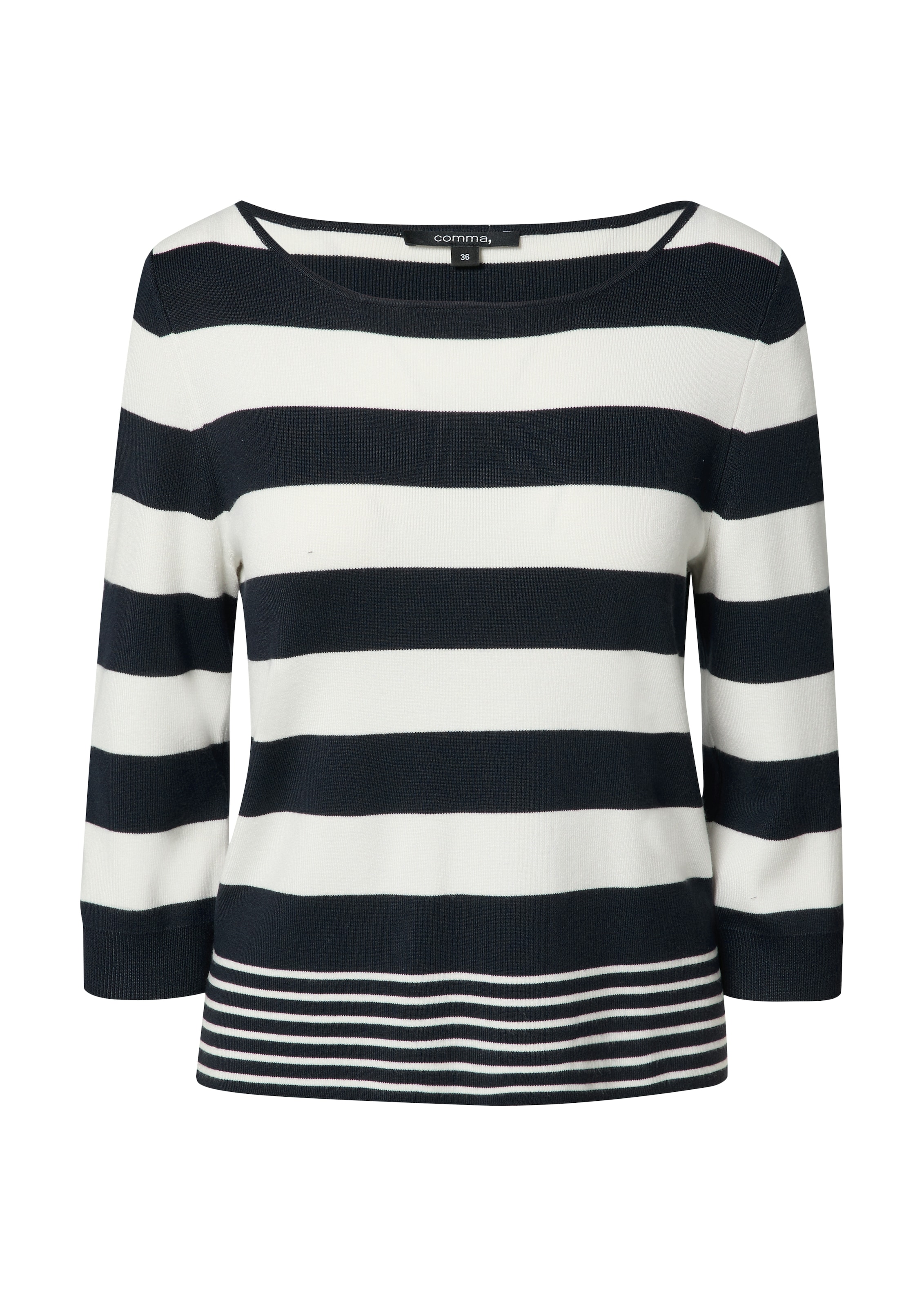 Comma Strickpullover, im Streifen-Design