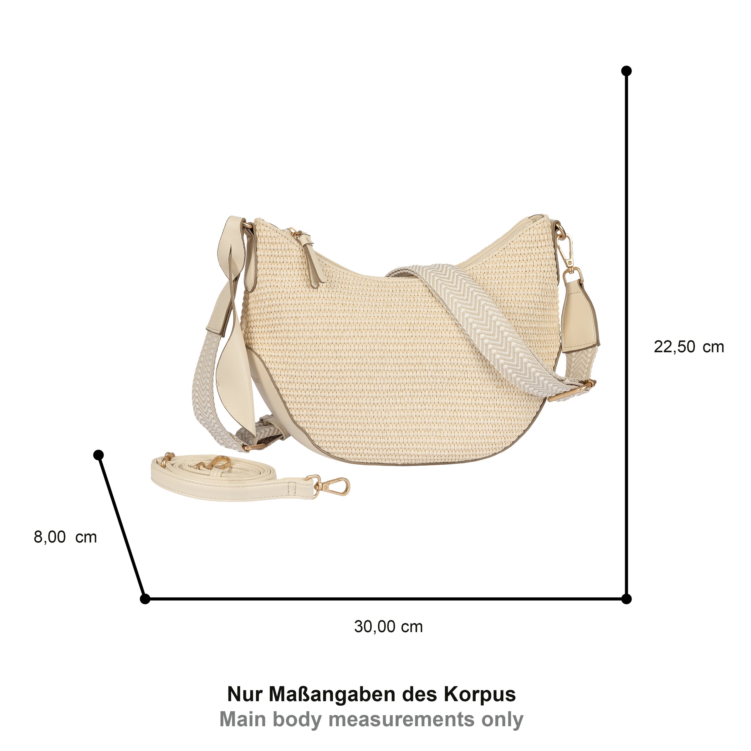 Gabor Umhängetasche "Ophelio", Damen Handtasche, Schultertasch mit 2 Umhäng günstig online kaufen