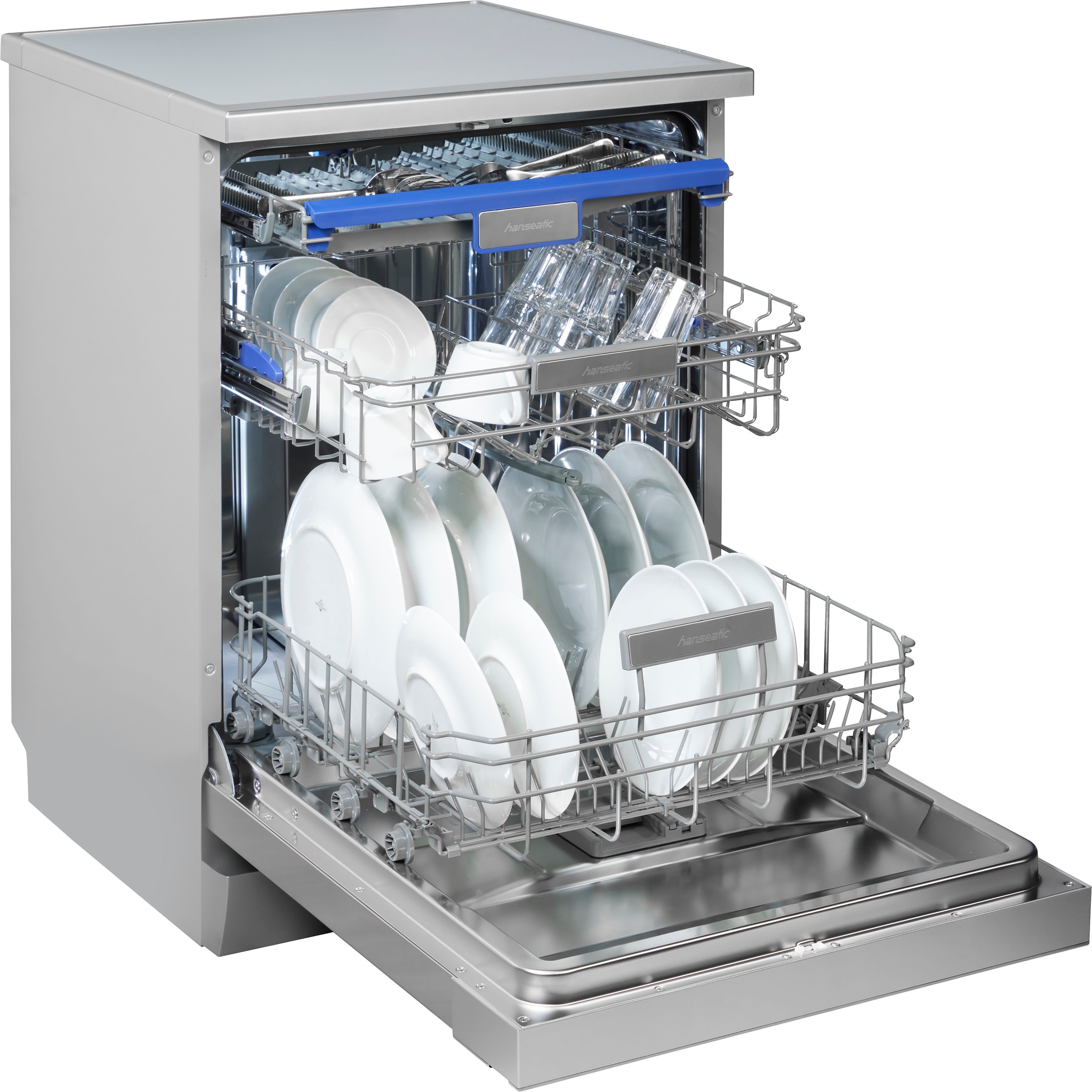 Thumbnail - Hanseatic Standgeschirrspüler "HG6085B14U7635ES" 14 Maßgedecke für 14 Maßgedecke, mit automatischer Türöffnung