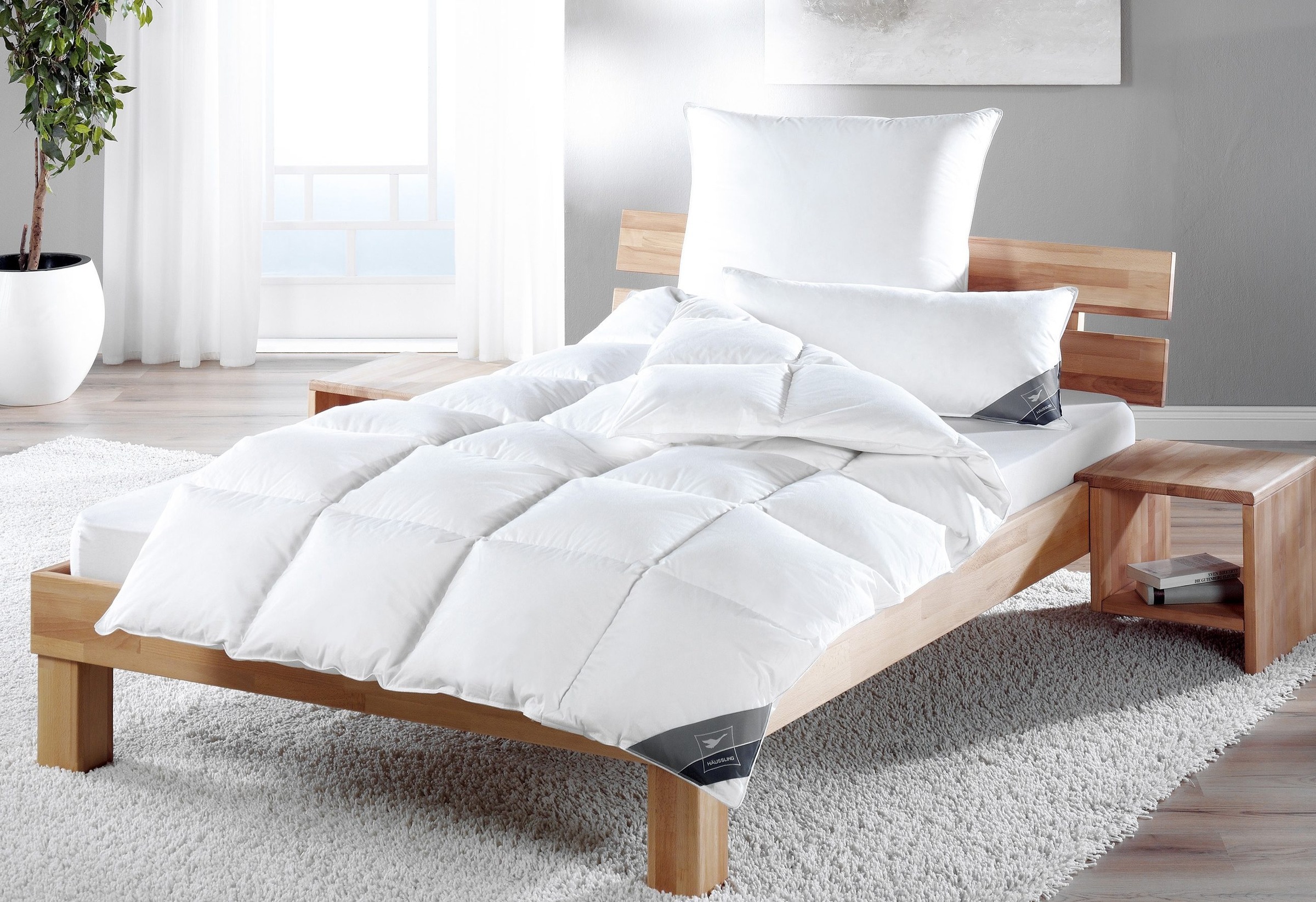 Haeussling Daunenbettdecke + Kopfkissen "Kuscheltraum, Set: Bettdecke 135x2 günstig online kaufen