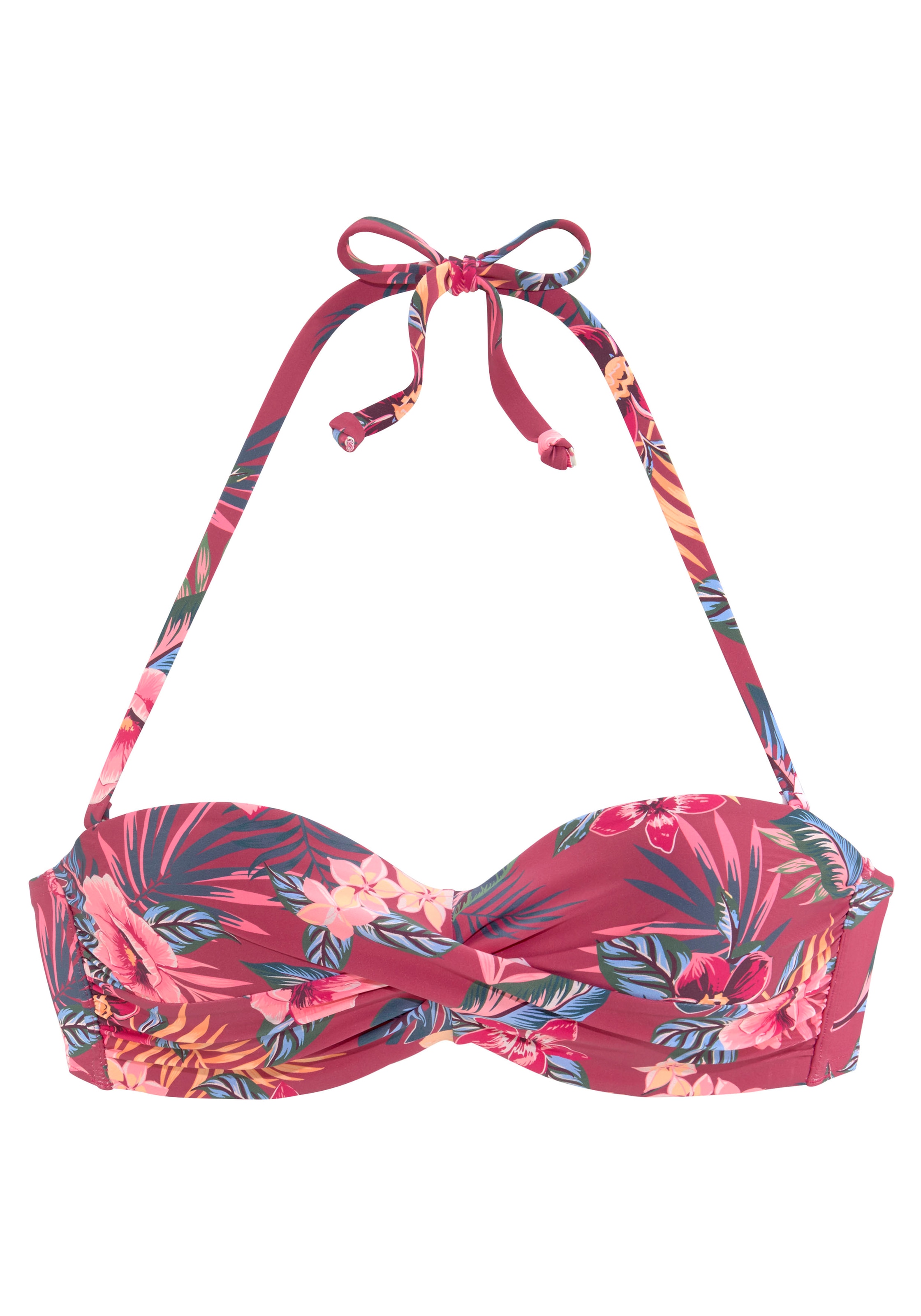 s.Oliver Bügel-Bandeau-Bikini-Top »Marika«, mit Wickeloptik