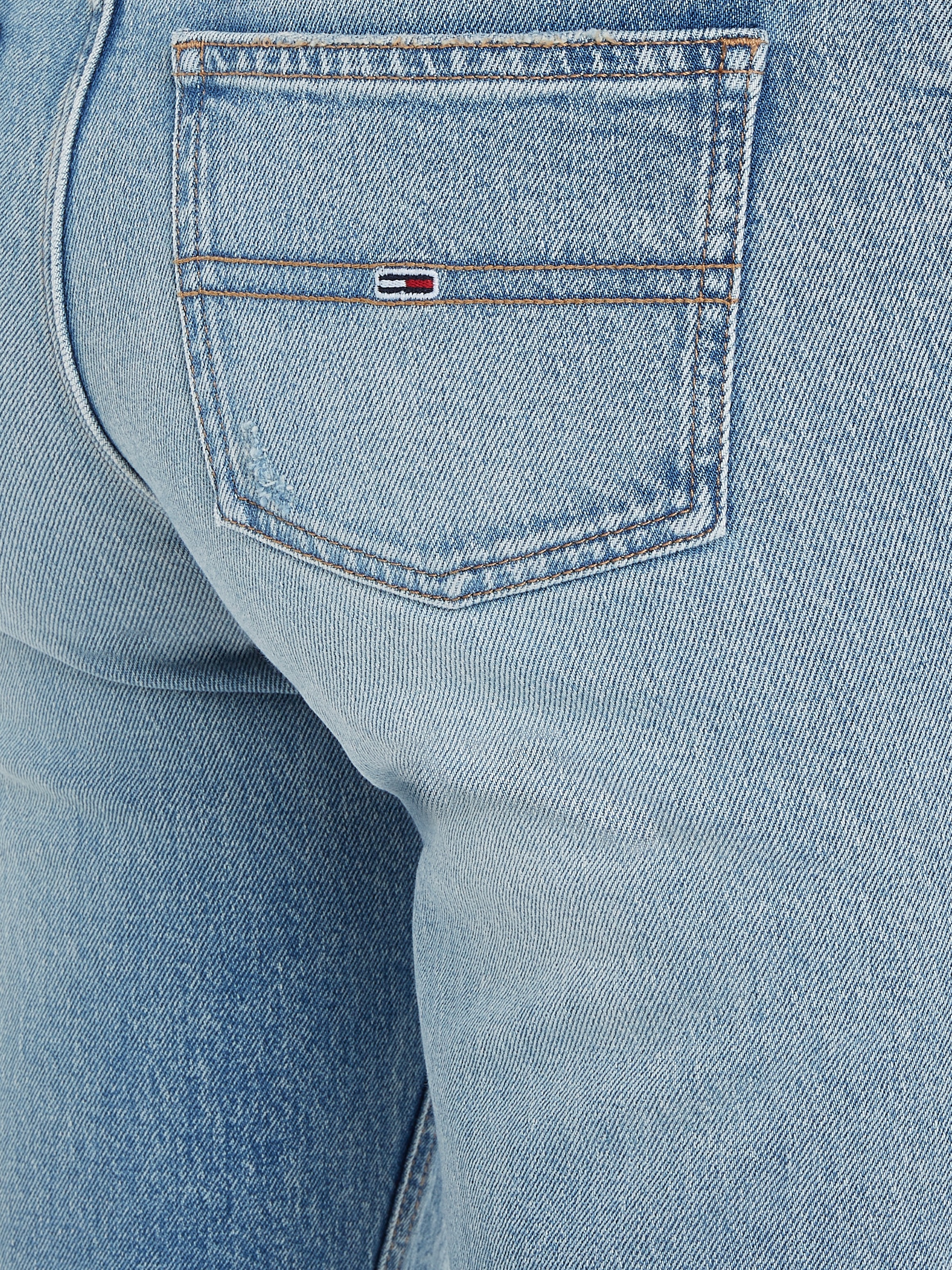 bestellen BAUR Labelflags Straight-Jeans, Jeans für und mit Tommy | Logobadge