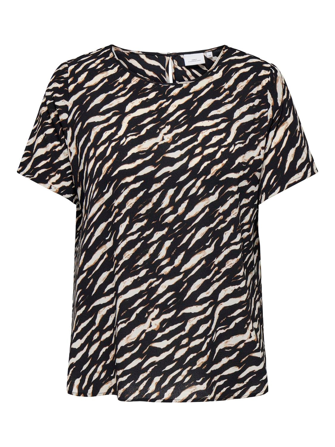 ONLY CARMAKOMA Shirtbluse "CARVICA SS TOP WVN NOOS" günstig online kaufen
