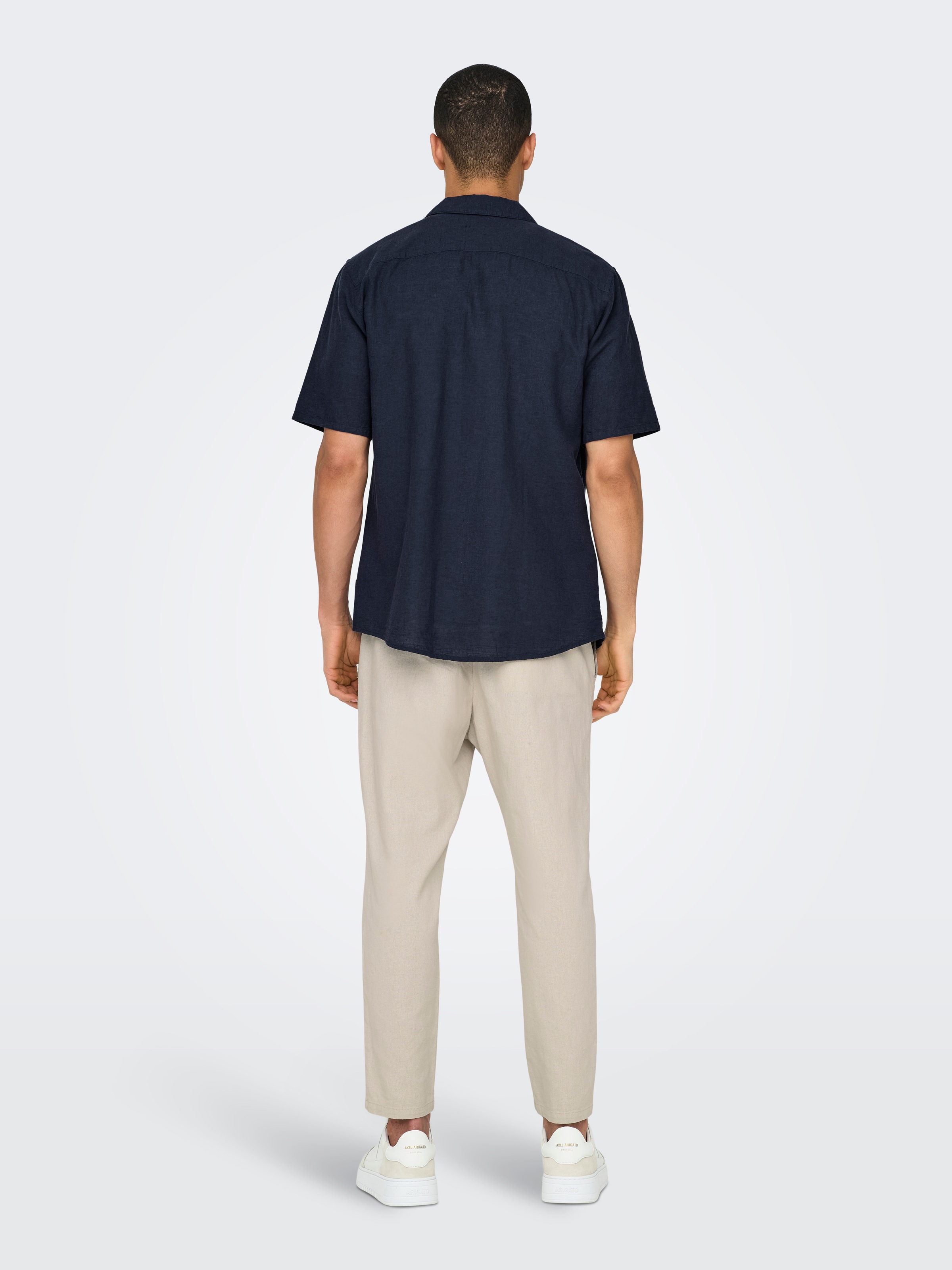ONLY & SONS Kurzarmhemd »ONSCAIDEN SS SOLID RESORT LINEN NOOS«