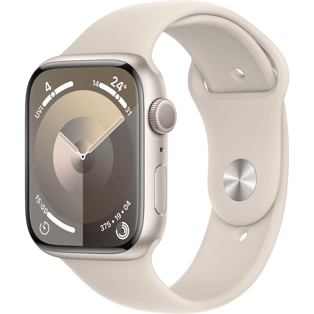 Apple Smartwatch »Watch Series 9 GPS Aluminium 45mm S/M«, (Watch OS 10)