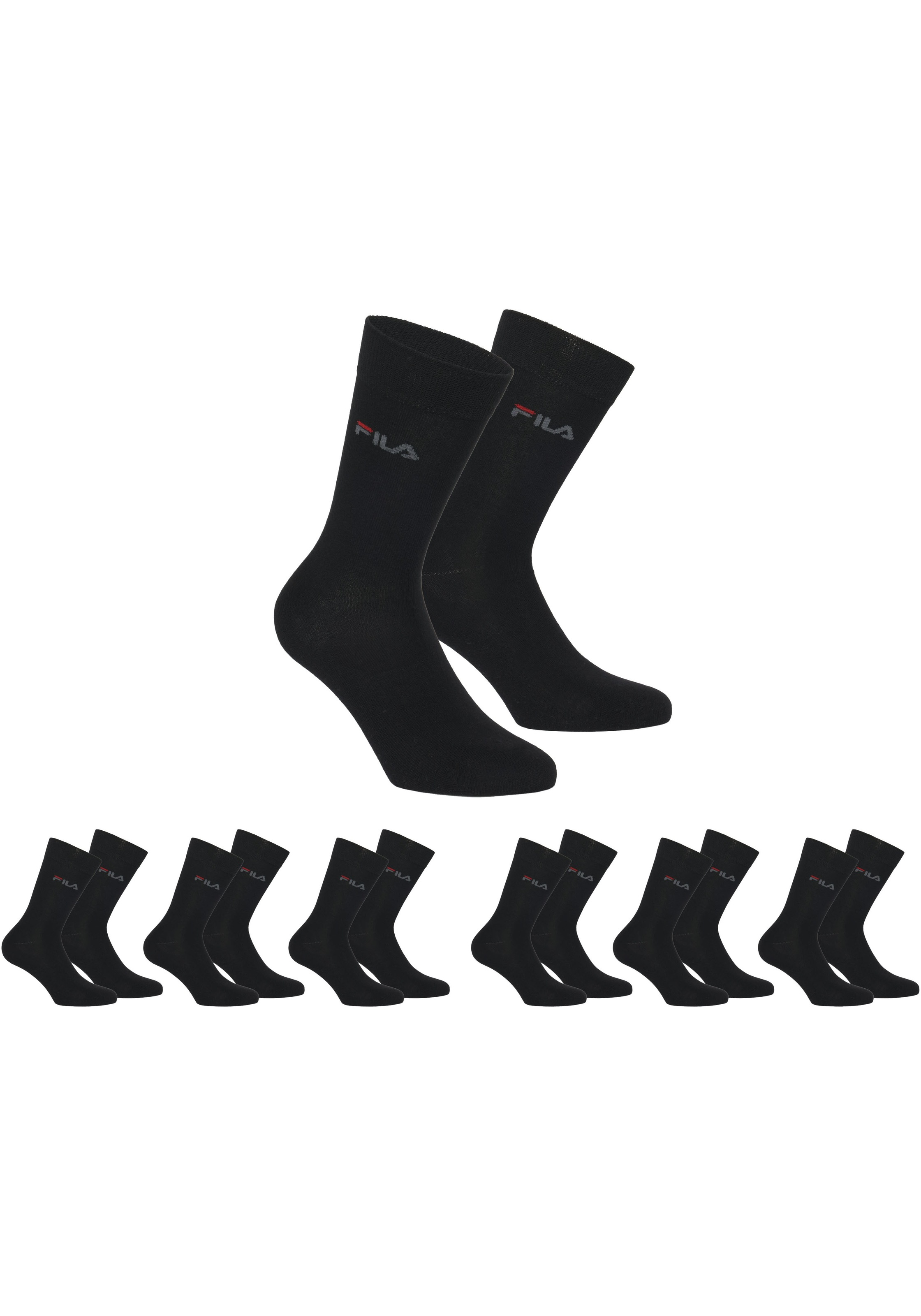 Fila Socken "UNISEX LIFESTYLE PLAIN SOCKS" 6 Paar, 6 Stk. tlg. mit eingestr günstig online kaufen