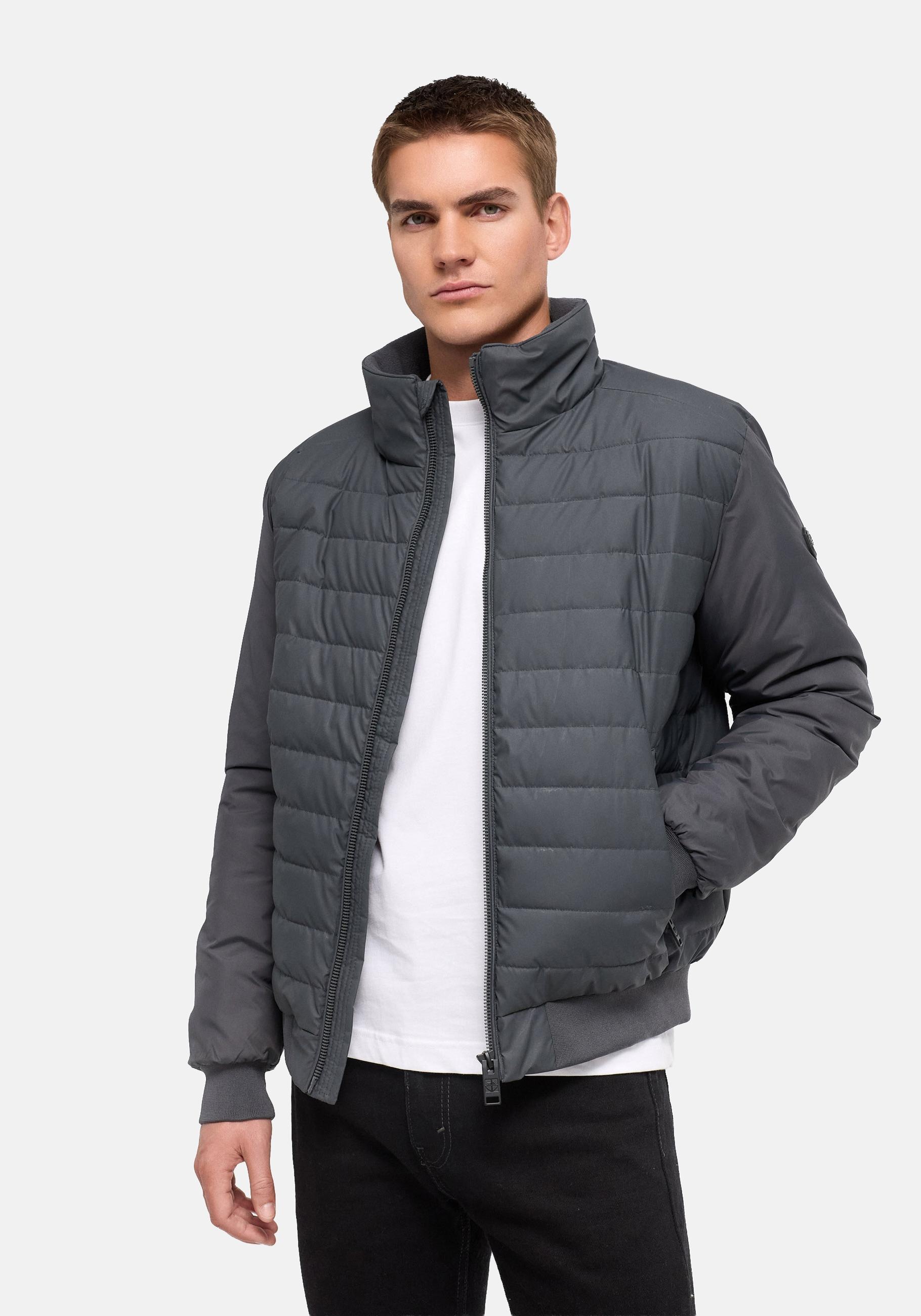 Stone Harbour Regenjacke "Eliaam XX" ohne Kapuze Herren Steppjacke mit glatten Ärmeln